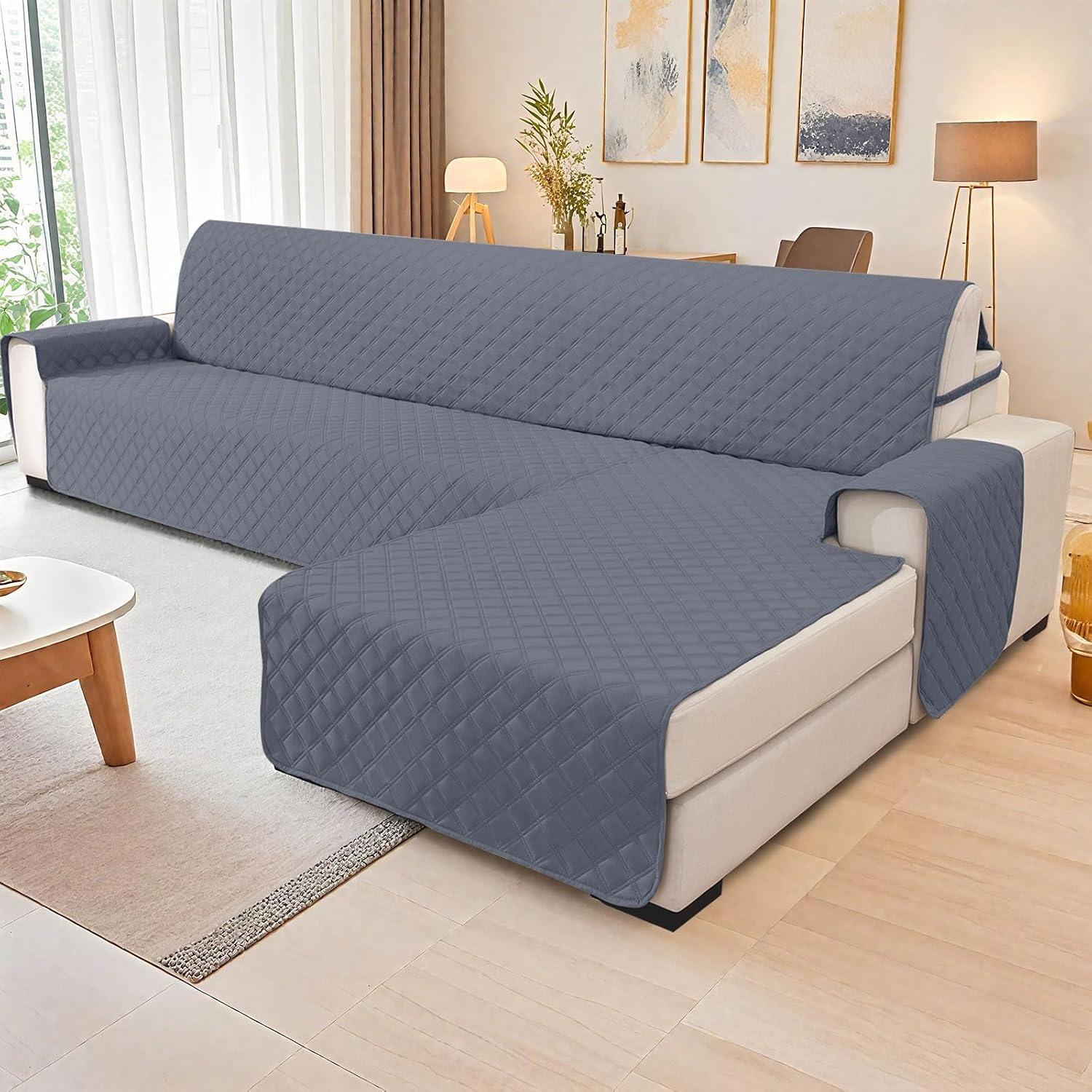 Detalle 2 de YSTELLAA Housse canapé d'angle 3 places 🛋