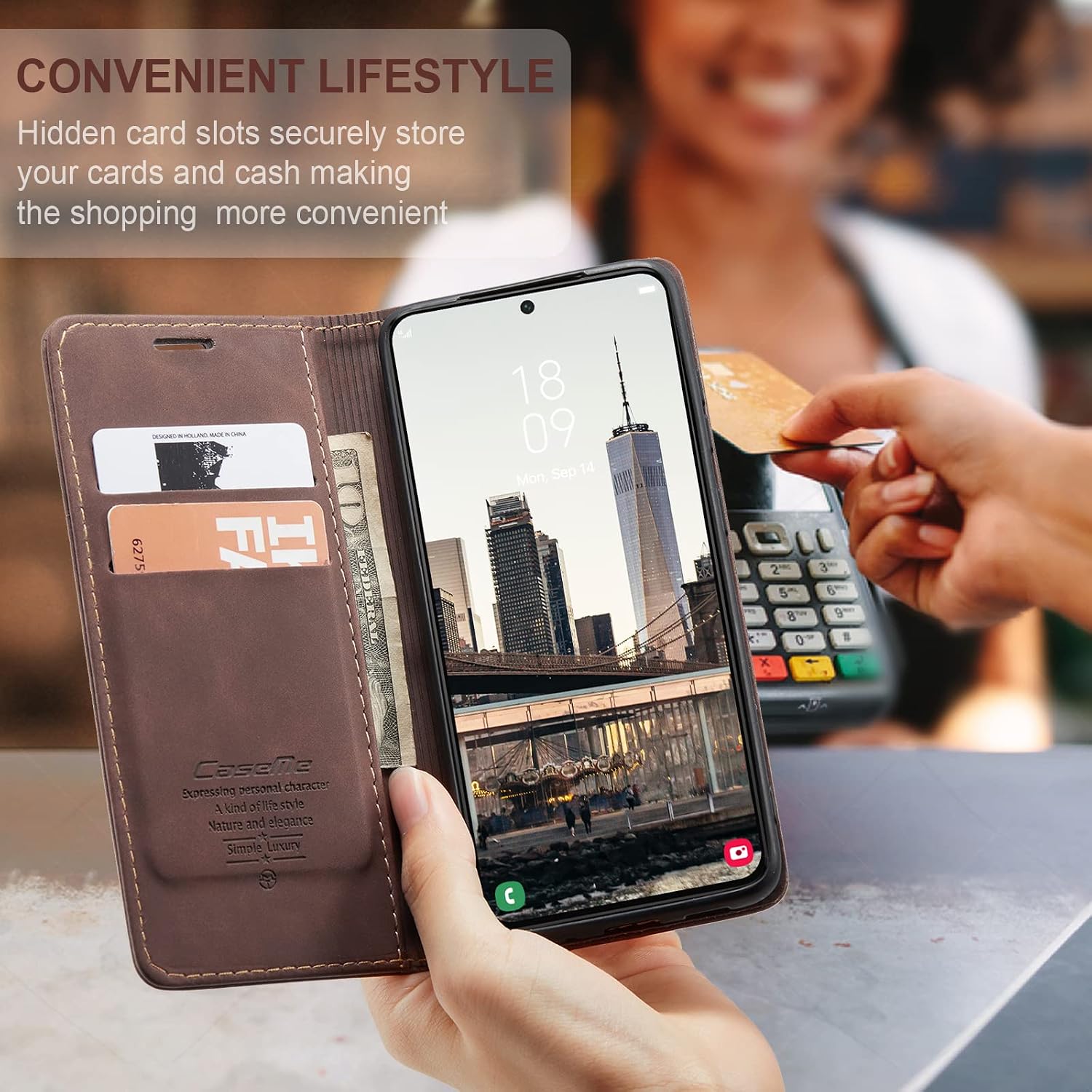 Detalle de Handyhülle für Galaxy S22 Plus, Klappcase
