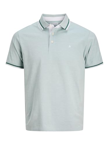 Detalle de JACK & JONES Jjepaulos Polo SS Noos Azul Mineral (M) — polo de corte ajustado para estilo casual
