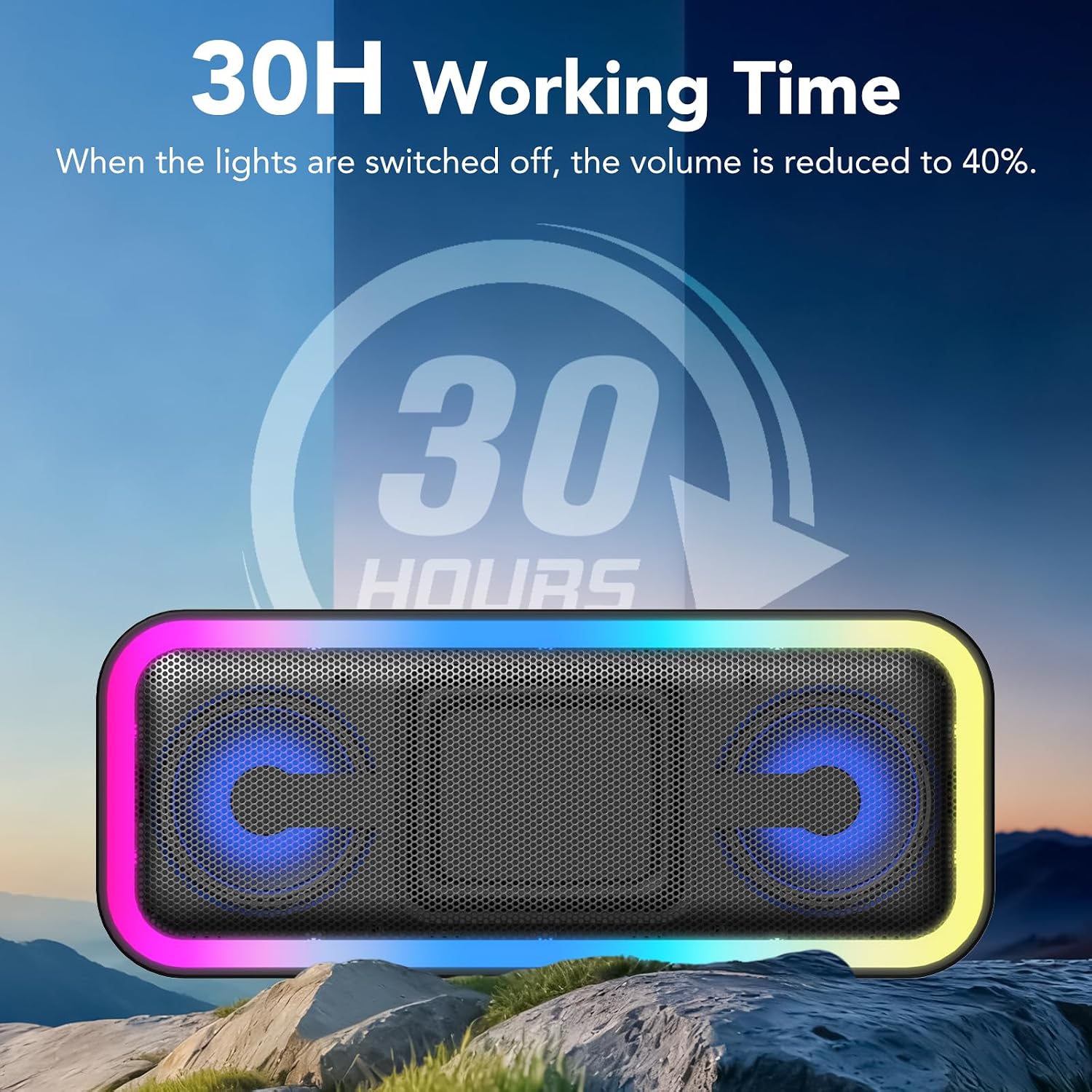 Thumbnail 3 de Enceinte Bluetooth Portable IKT 40W IPX7, DSP, TWS et autonomie 30 h