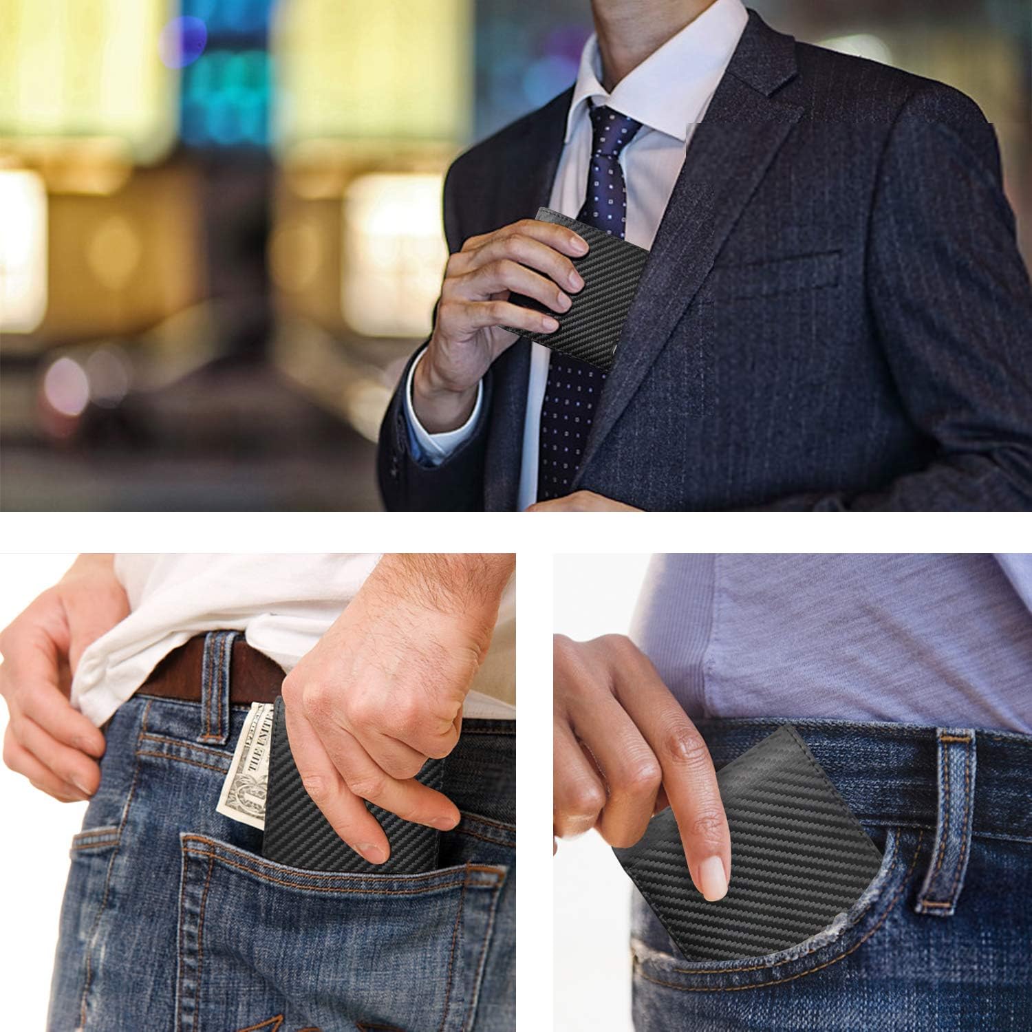 Thumbnail 4 de BIAL Mens Wallet RFID Slim Bifold 10.52 cm
