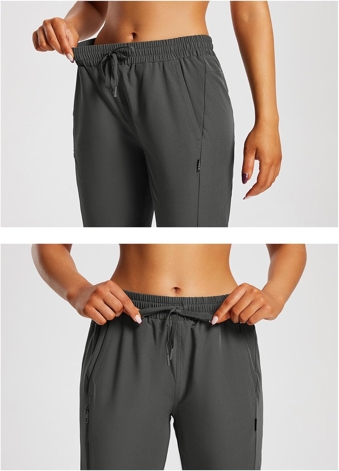 Detalle de baleaf Women's 15" Hiking Shorts Long Bermuda Cargo (Below-the-Knee) — Lightweight Quick-Dry