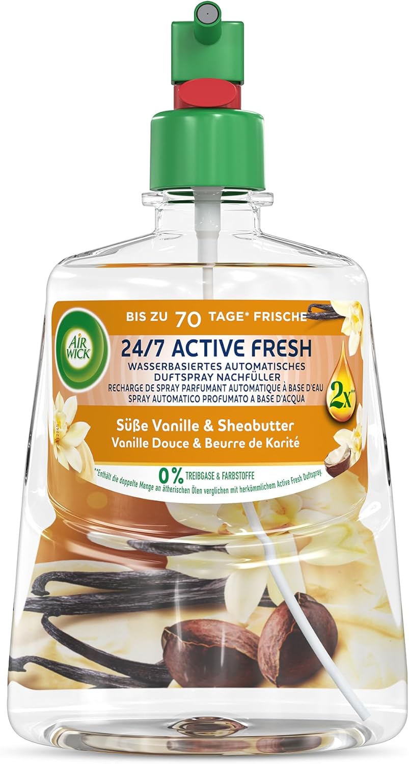 Thumbnail 1 de Air Wick Active Fresh Aeorosolfreier Nachfüllsatz – Süße Vanille & Sheabutter, 4 x 228 ml