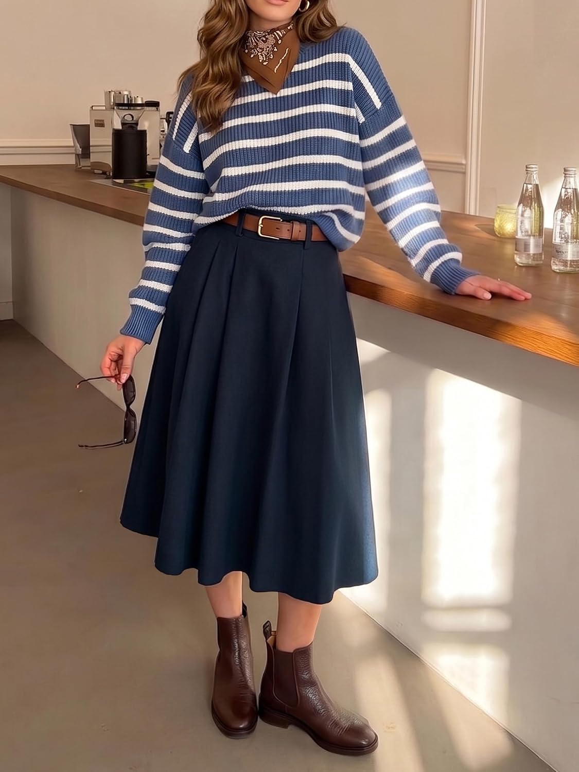 Detalle 2 de Casly Lamiit A-Line Midi Skirt
