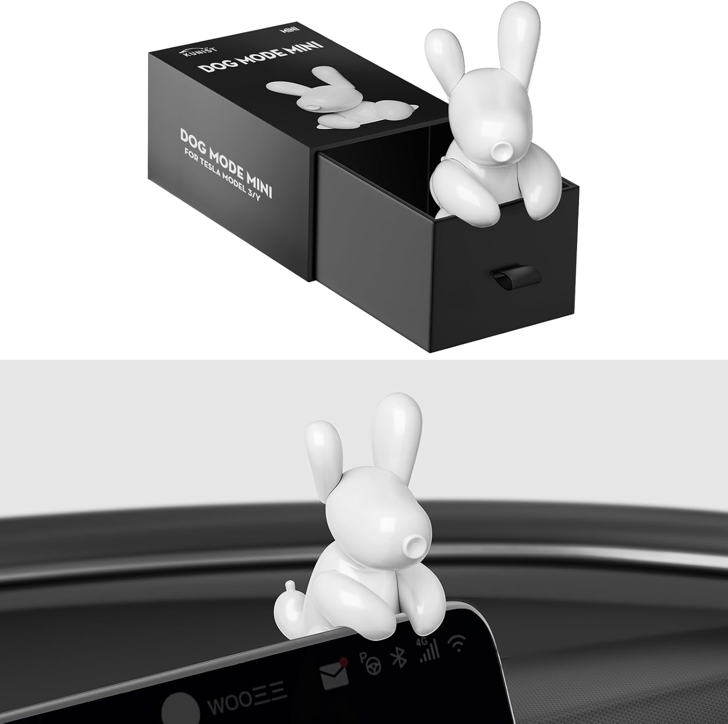 Detalle de KUNIST Model Y Dog Mode Mini Screen Ornament