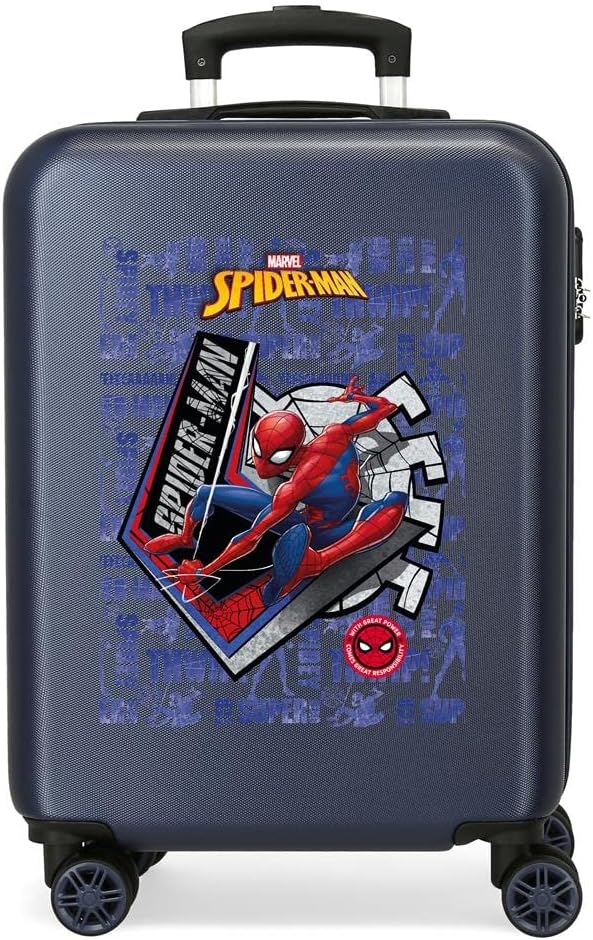 Detalle de Marvel Spiderman Great Power Maleta de Cabina Azul 🕷