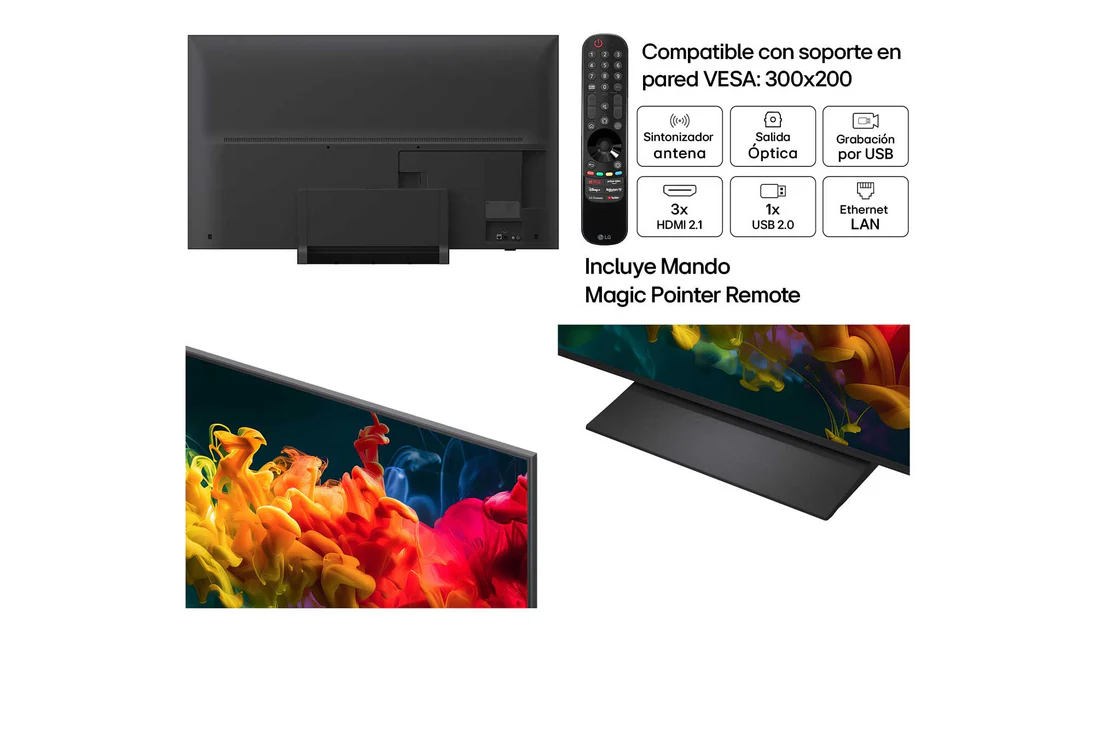 Thumbnail 2 de LG QNED8E 55QNED8EB3B.80E: Smart TV 55" QNED evo MiniLED AI con webOS 26 y Copilot