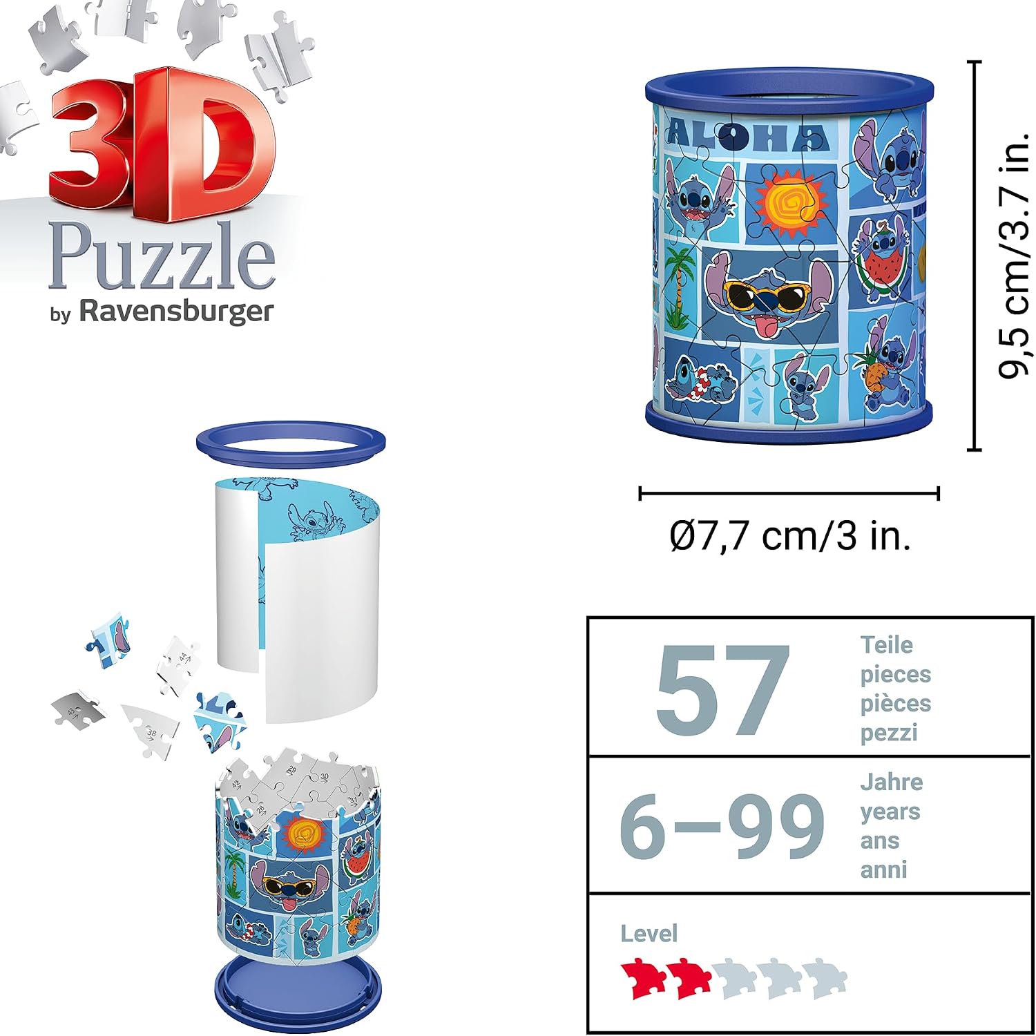Thumbnail 3 de Pot à crayons 3D Stitch – Puzzle