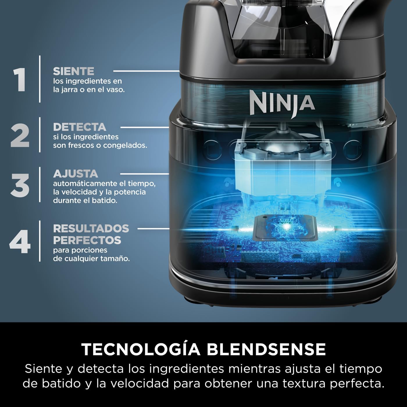 Thumbnail 4 de Ninja Detect Power Pro Batidora 2 en 1, 1200W, 2 vasos, negro/cobre