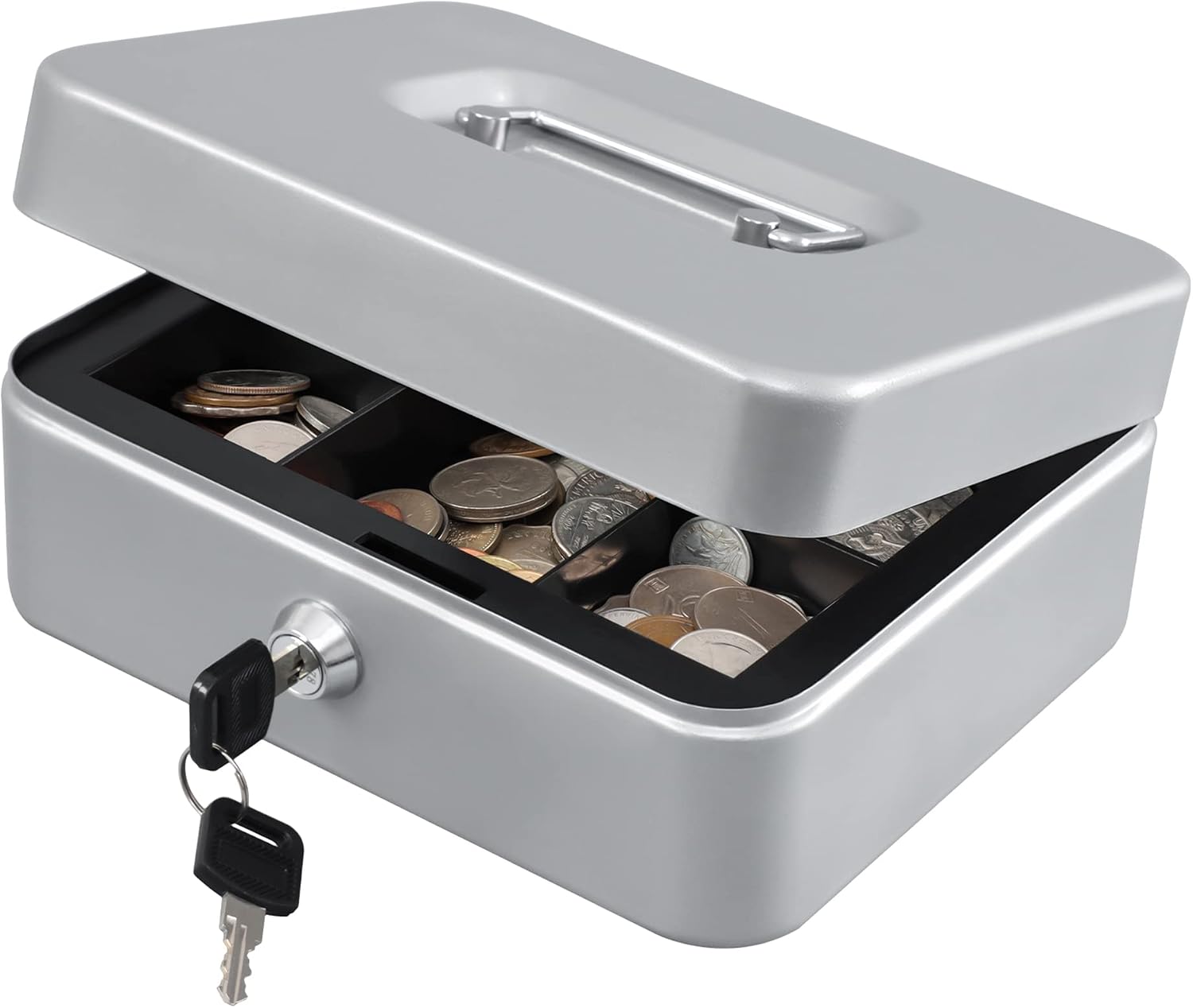 Detalle de KYODOLED cf363c9b-50f8-40e5-9d5f-d933c43349fd Medium Cash Box with Key Lock
