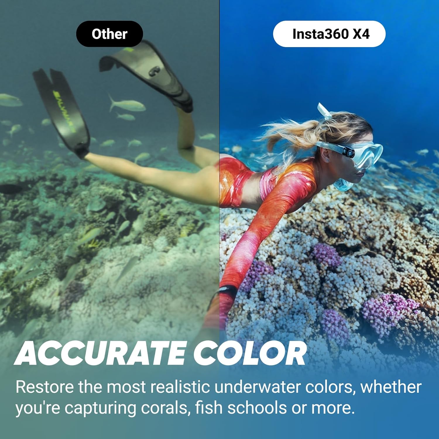 Thumbnail 4 de Insta360 X4 Invisible Dive Bundle: 8K 360 Video, 4K Action Lens, and Pro-Grade Stabilization