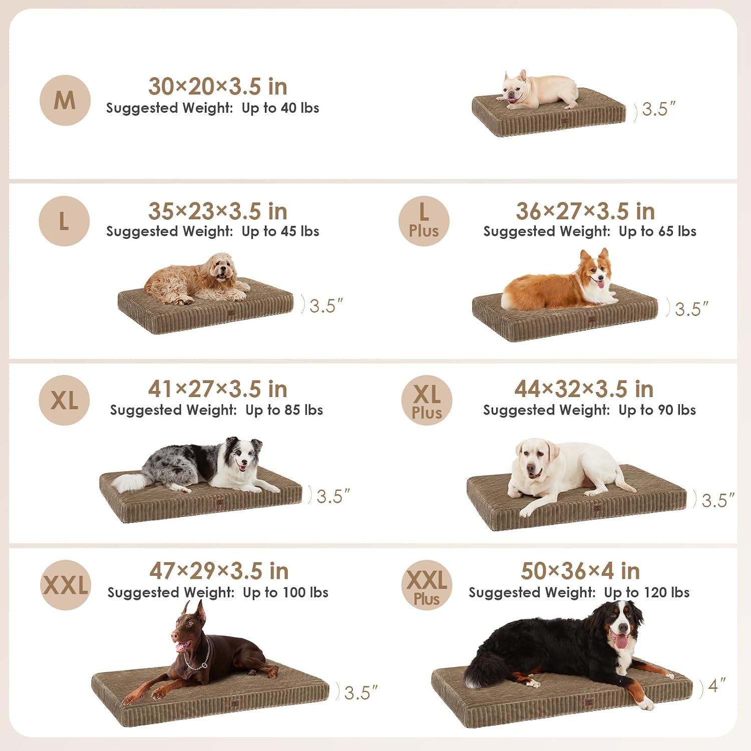Detalle 2 de EHEYCIGA Orthopedic Dog Bed 44 x 32 Inches