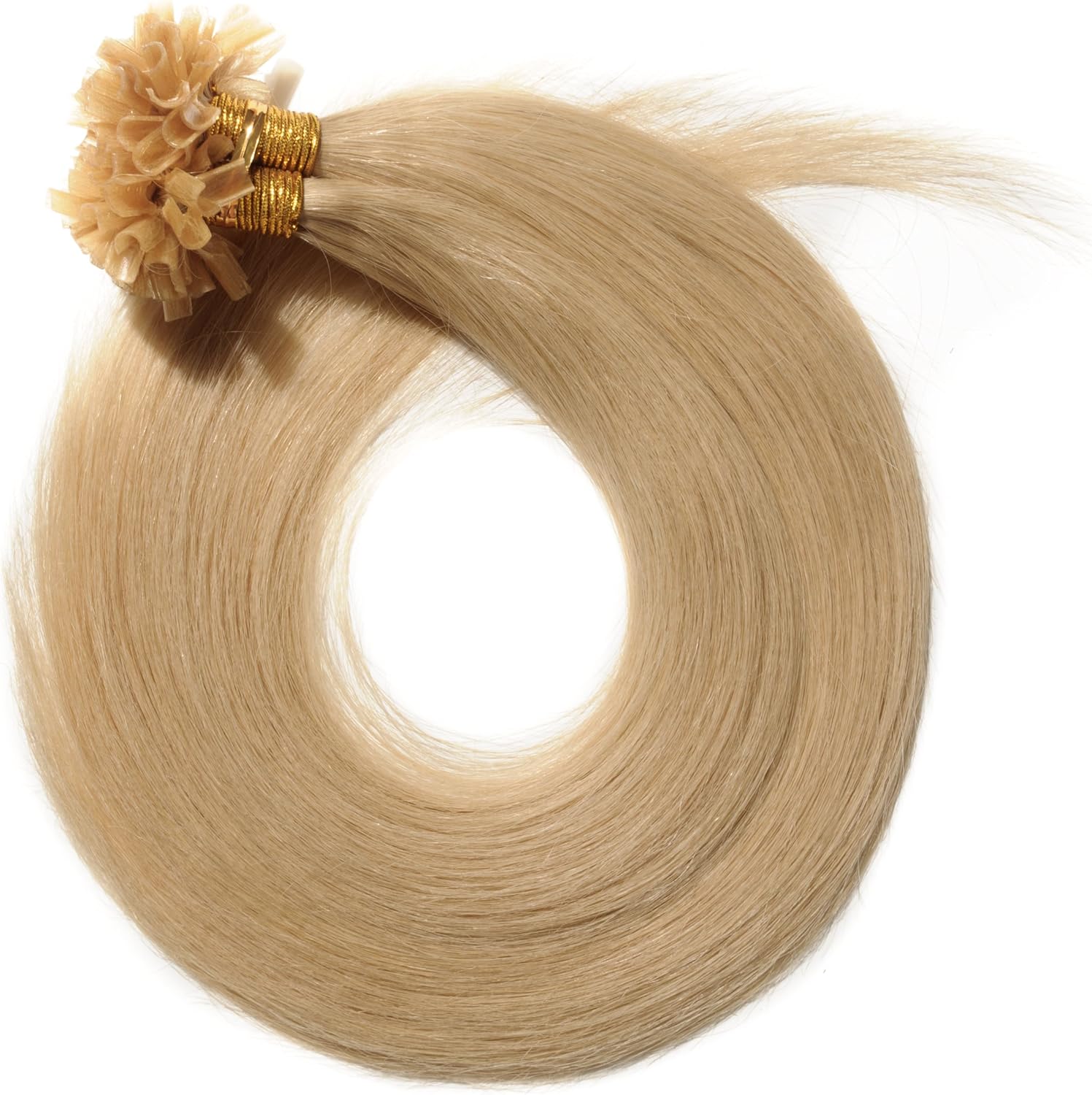 Thumbnail 1 de SEGO Extension con cheratina capelli veri 100 fasce 50 g, senza clip, 50 cm biondo naturale #24