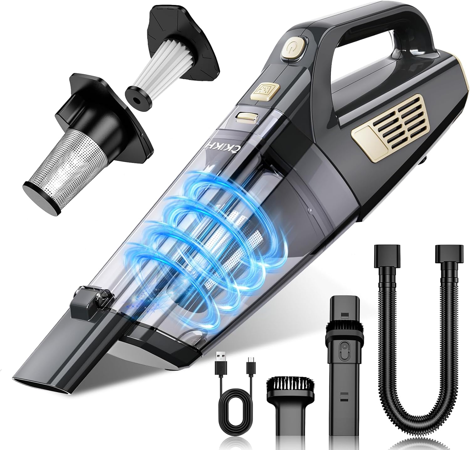 Detalle de CKIKH Handheld Vacuum 15000PA Powerful Suction 🧹