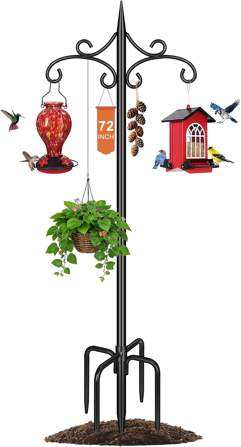 Detalle de Tegarbed Double Shepherd Hook Pole, 72-Inch