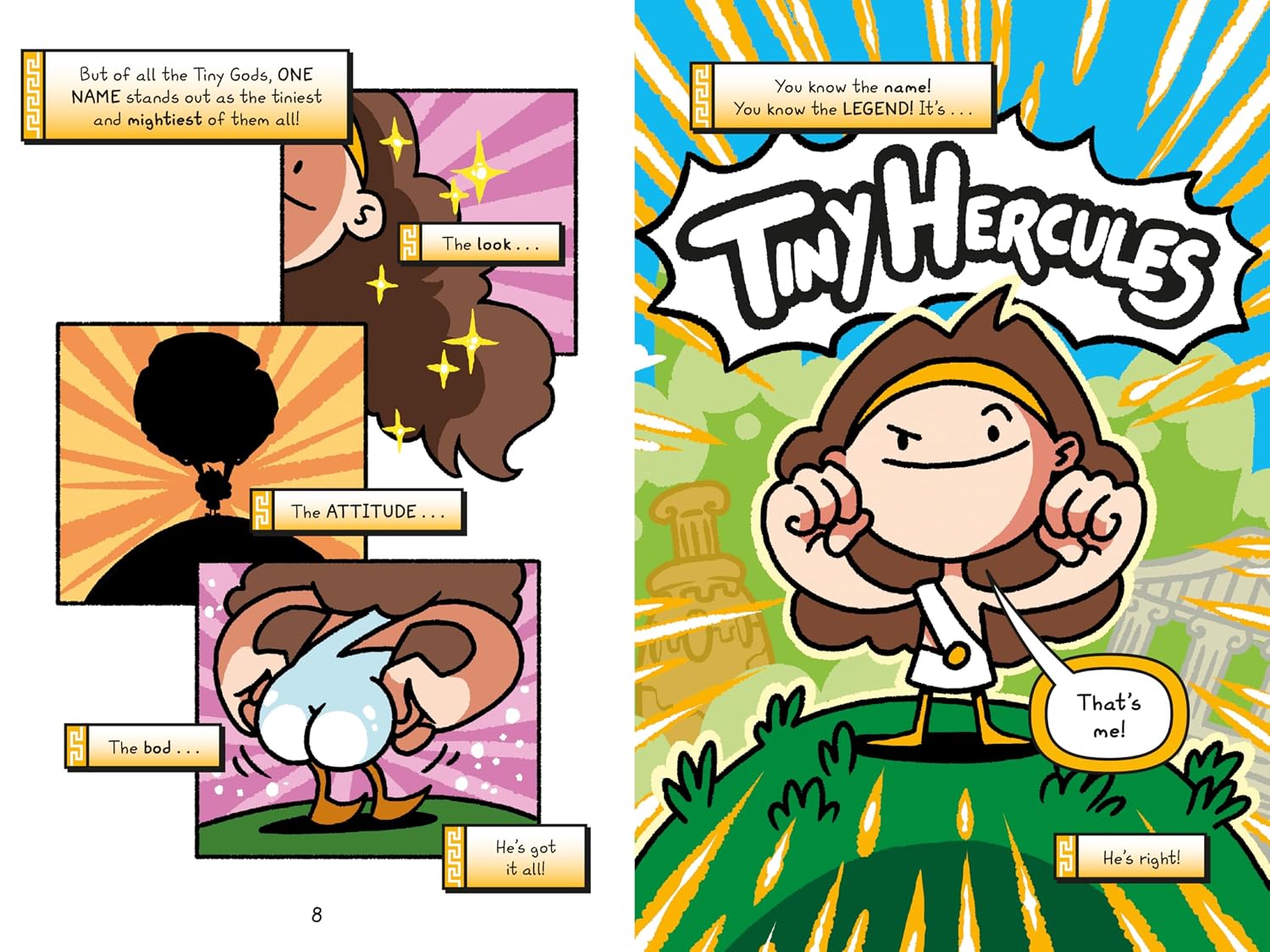 Detalle de Tiny Hercules kinderstrip, 208 pagina's, 14 x 1,3 x 21 cm