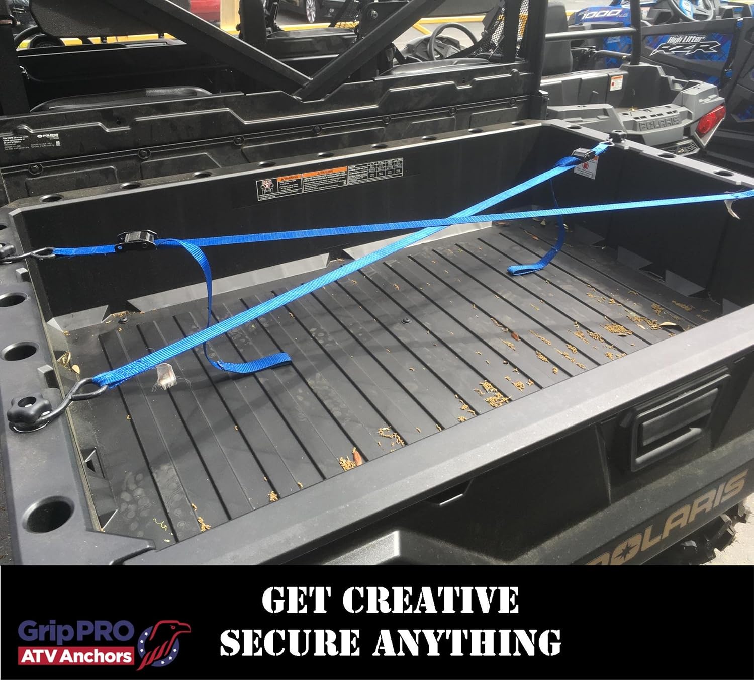 Detalle 2 de GripPRO Ancrages VTT pour Polaris Ranger Lock & Ride