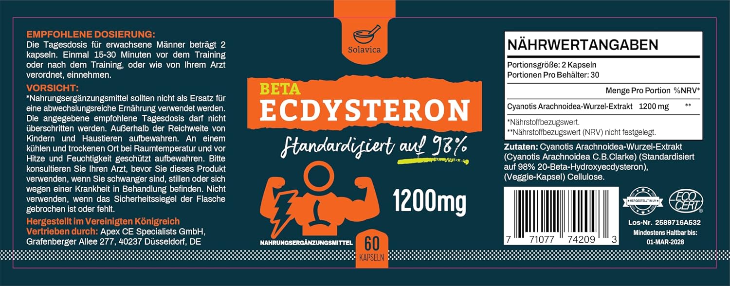 Thumbnail 5 de Beta-Ecdysteron 1200 mg Kapseln đ