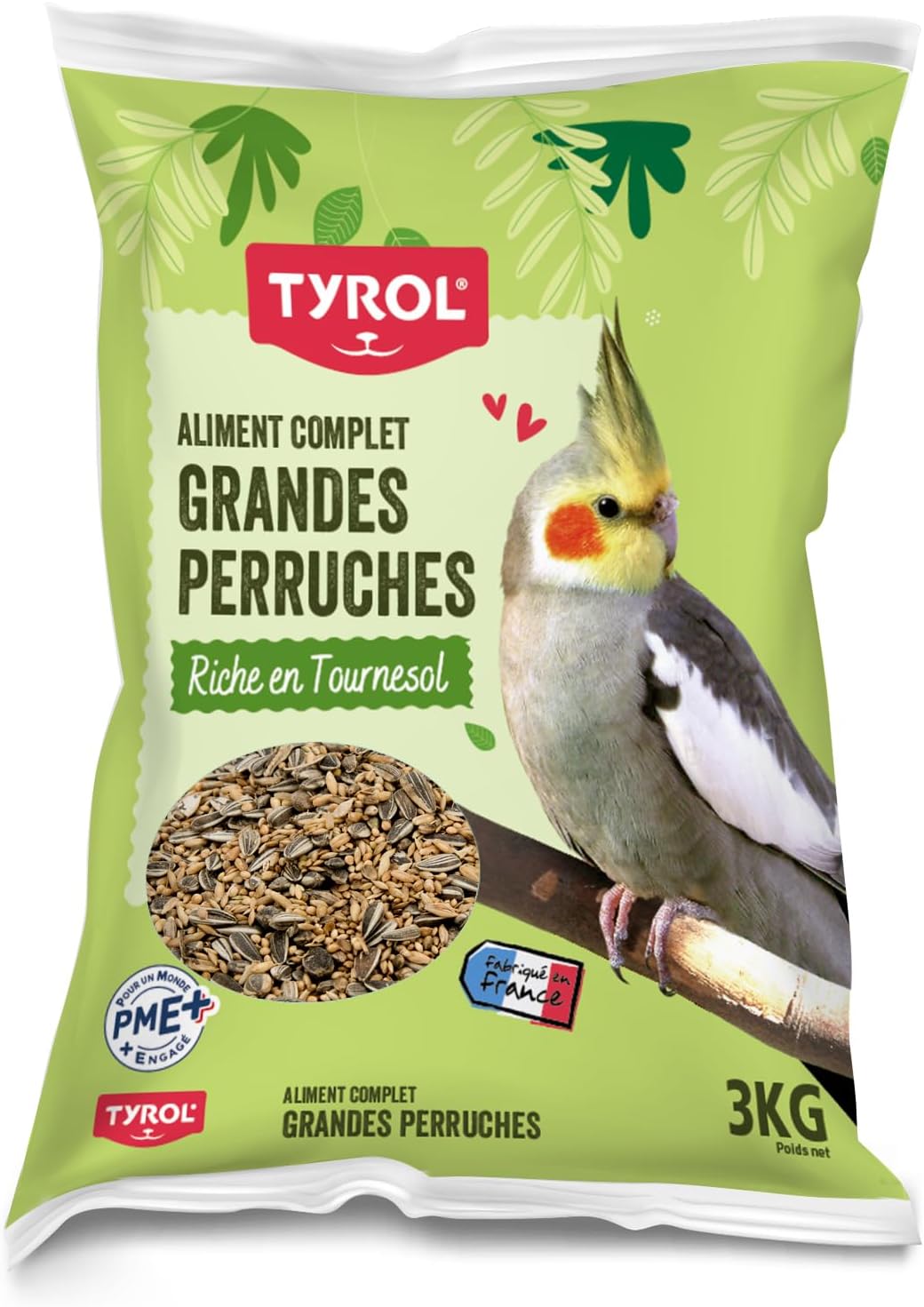 Tyrol Melange 3 kg pour grandes perruches