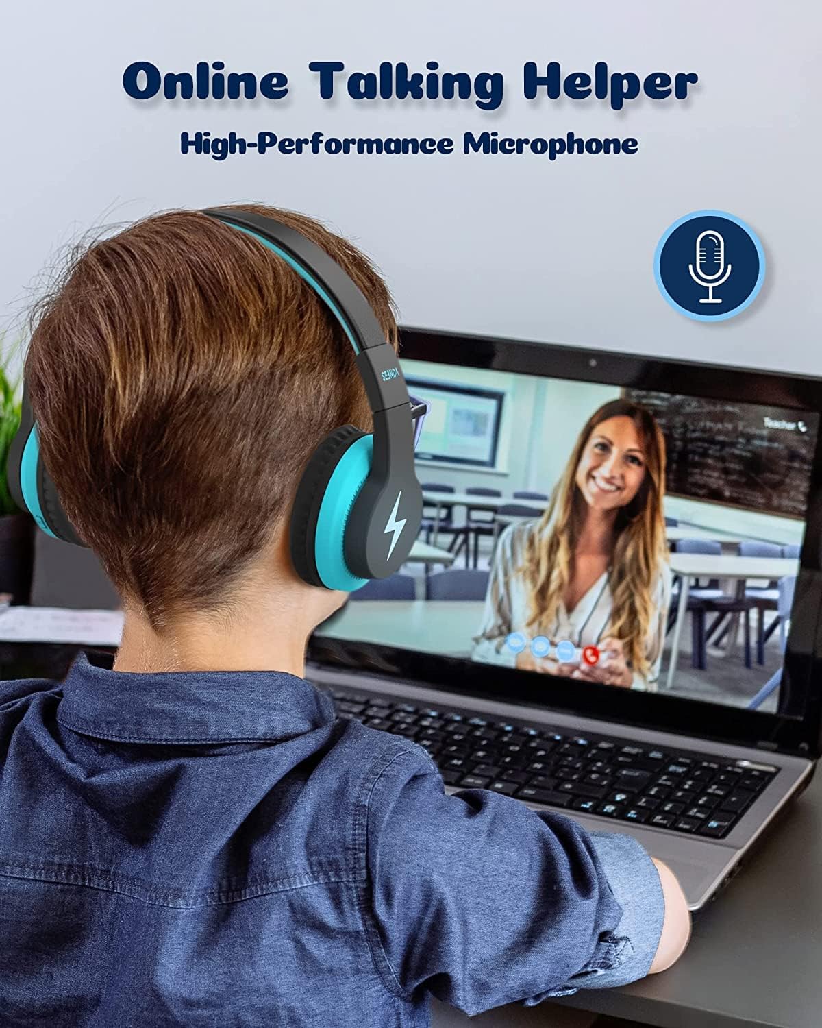 Thumbnail 6 de Seenda Kids Bluetooth Headphones 85dB volume limit