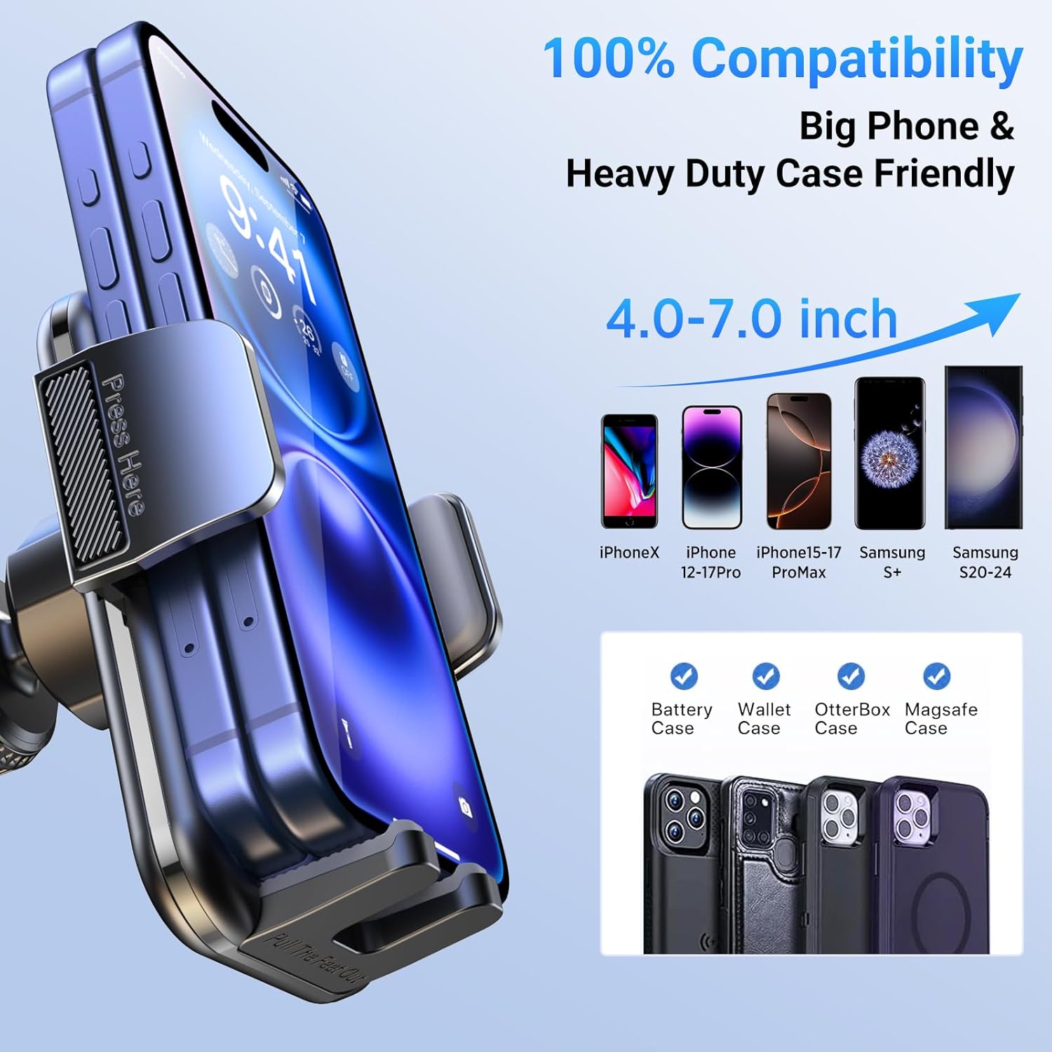 Thumbnail 5 de ACMEZING 3-in-1 Car Phone Holder 122 lbs