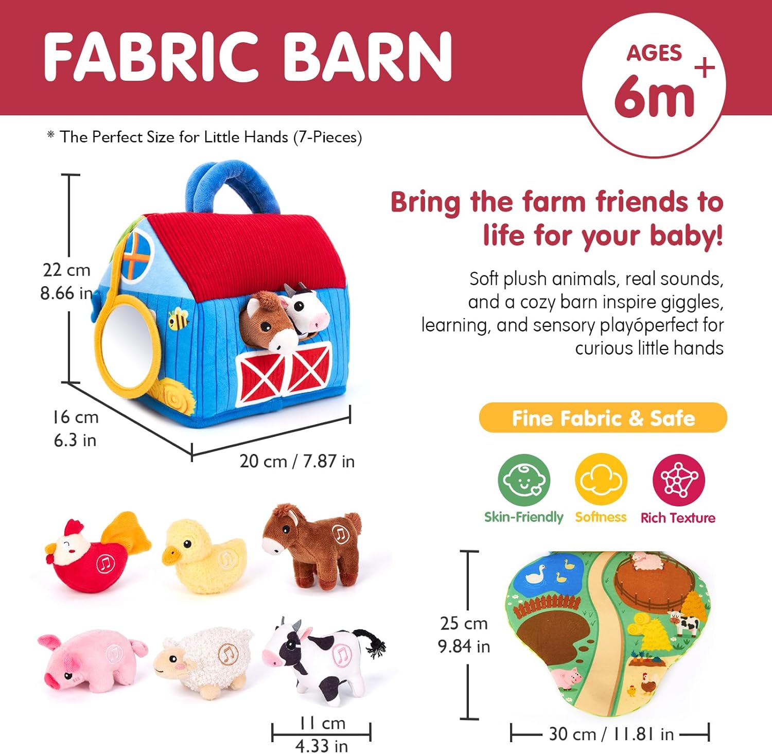 Thumbnail 5 de hahaland Surprise Barn Toy with Real Animal Sounds