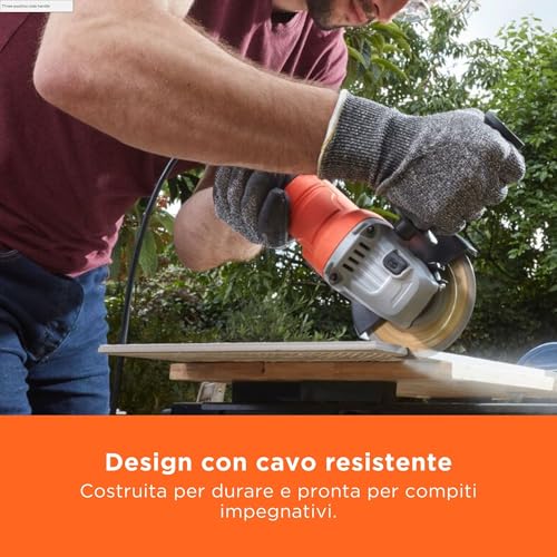 Thumbnail 8 de BLACK+DECKER BEG010-QS smerigliatrice angolare a filo da 710 W, disco 115 mm