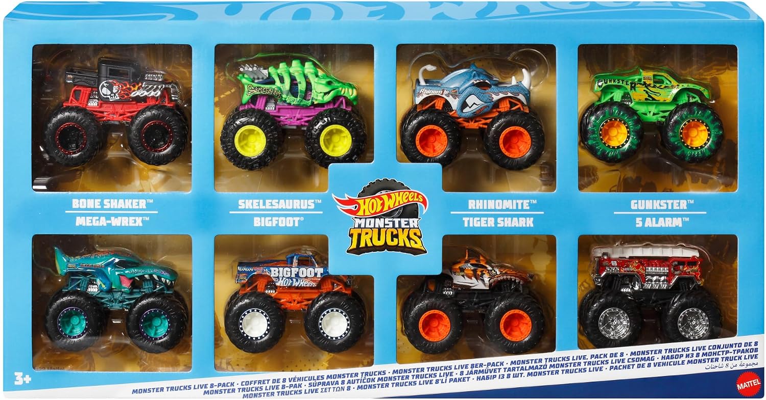 Detalle de Hot Wheels Monster Trucks Set 8 pezzi 1:64