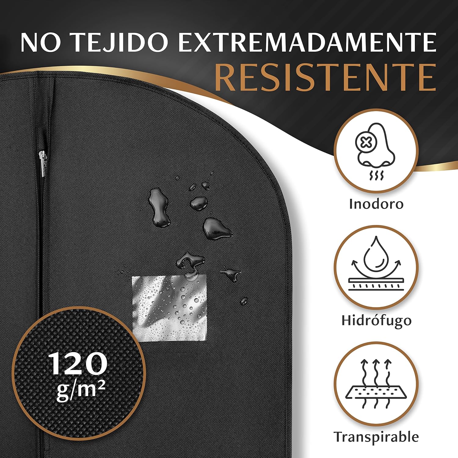 Detalle 2 de Bruce.® Fundas ropa armario 100x60 cm 7 unidades