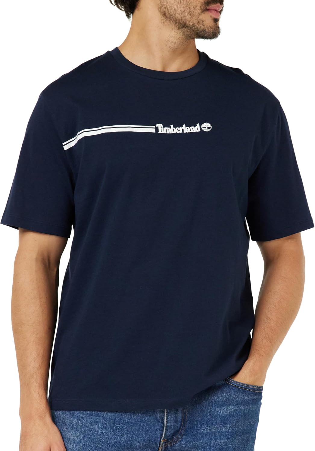 Detalle de Timberland Short Sleeve Tee 3 Tier3 T-Shirt Uomo — Pacco da 1