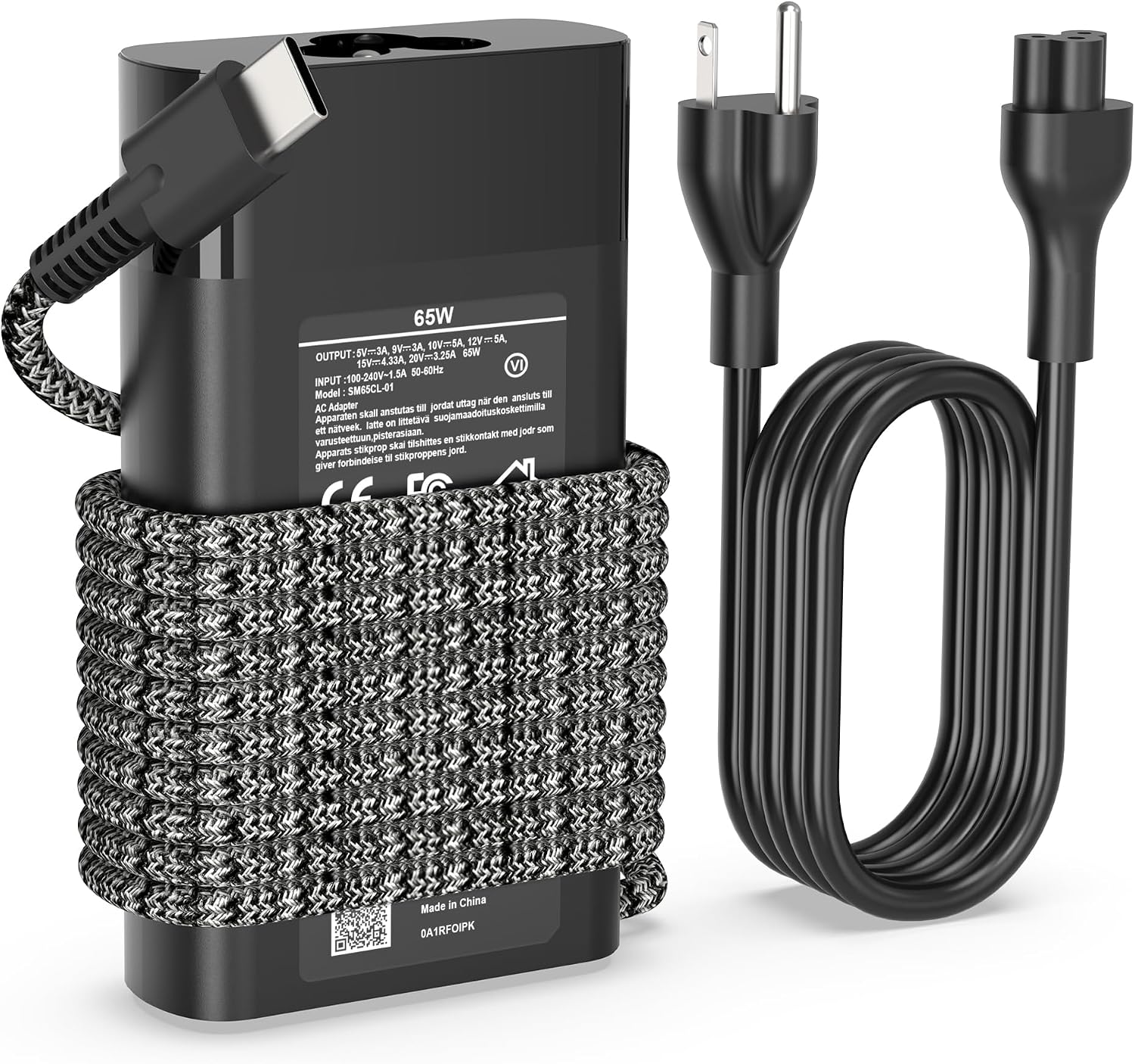 Detalle de EWAMESIT USB-C laptop charger 65 W