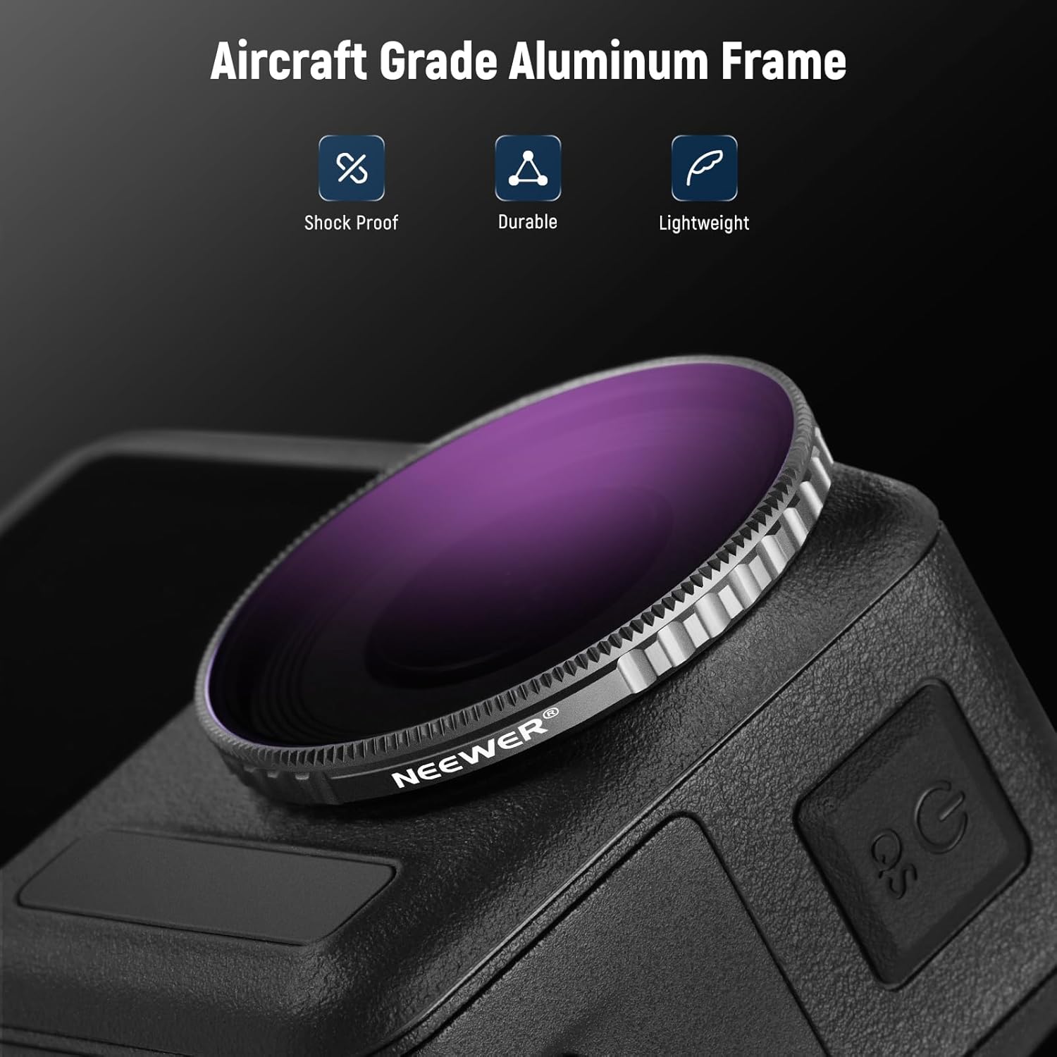 Thumbnail 6 de NEEWER ND/CPL Filterset für DJI Osmo Action 4/5 Pro – 4er Pack, ND8/PL bis ND64/PL
