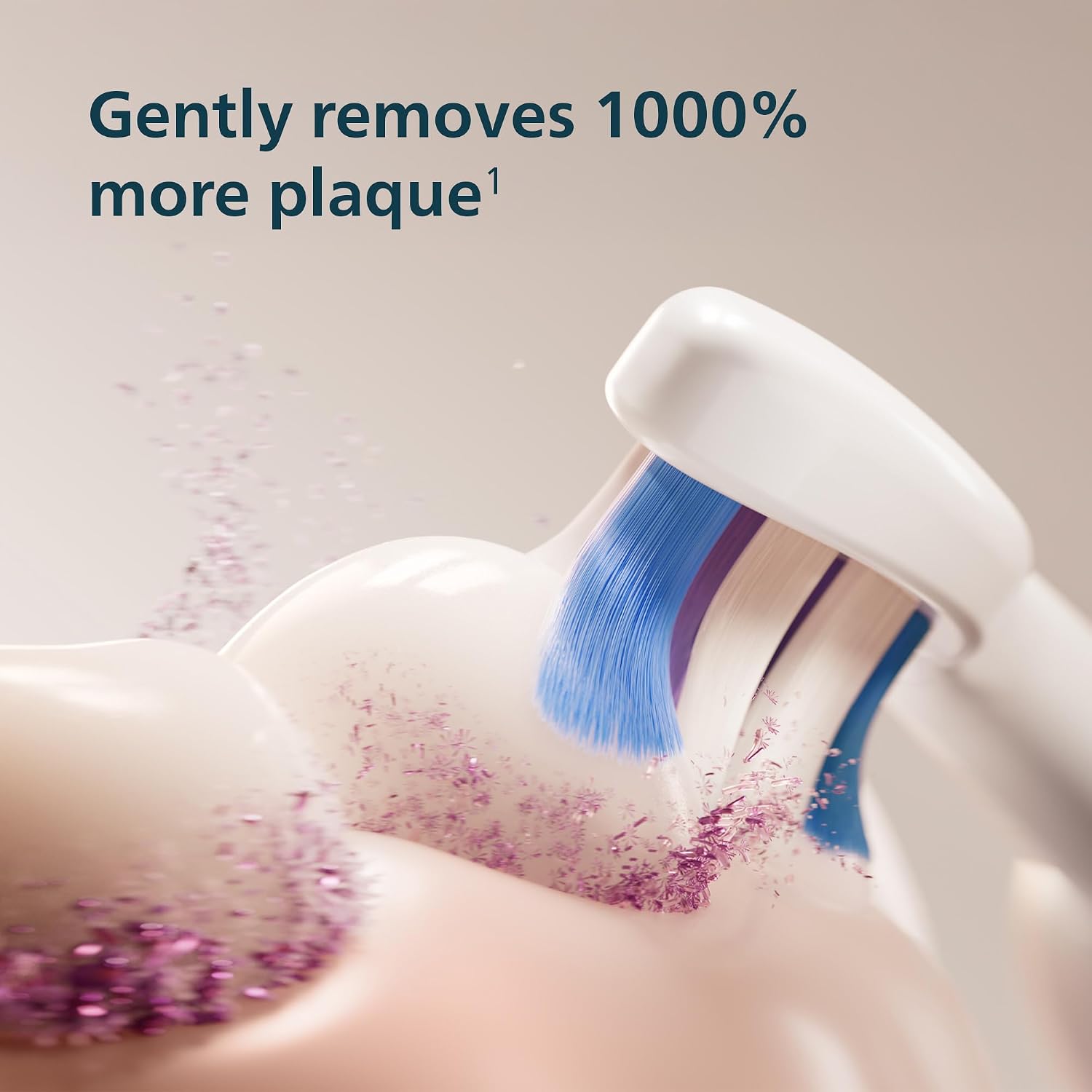 Detalle 2 de Philips Sonicare S2 Sensitive HX6052/77 Brush Heads, 2-Pack, White, Ultra-Soft