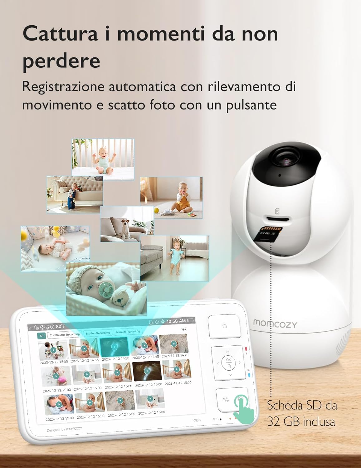 Thumbnail 6 de momcozy BM03 Monitor Video 5,5" 1080P 5800mAh