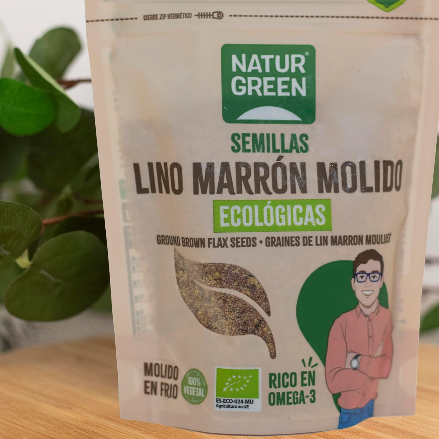 Thumbnail 6 de NaturGreen Semillas de Lino Marrón Molido Bio 🌱 Pack 9x150g