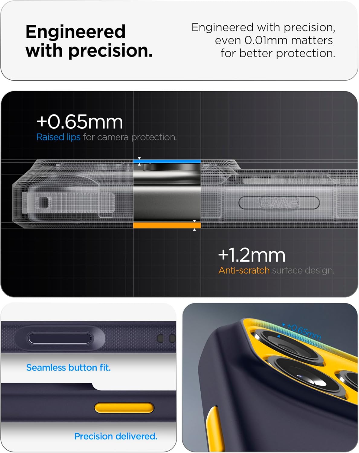 Thumbnail 4 de Spigen Coque iPhone 17 Pro Max Nano Pop MagFit – Bleu Myrtille (effet silicone, micro-points, compatible MagSafe)