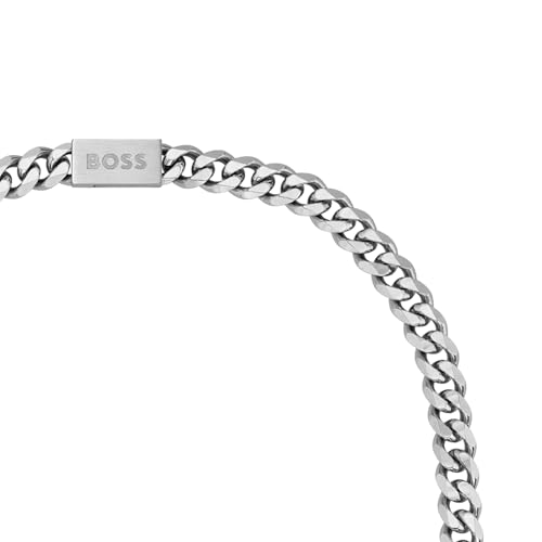 Detalle de BOSS Jewelry Gliederhalskette Herren CHAIN LINK – 61 cm, Edelstahl | Magnetverschluss