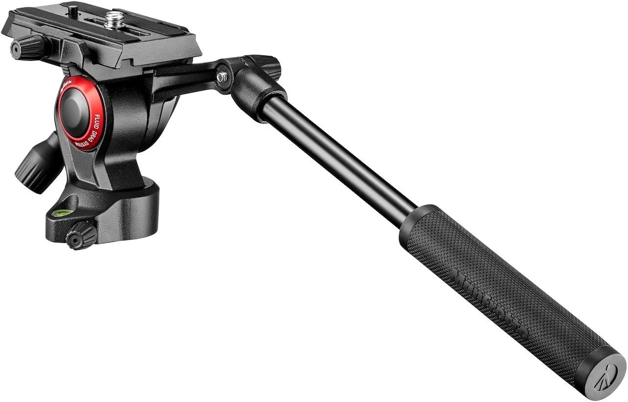 Detalle de Manfrotto MVH400AH Tête Fluide Befree pour Vidéo – Aluminium, charge max 4 kg, Noir