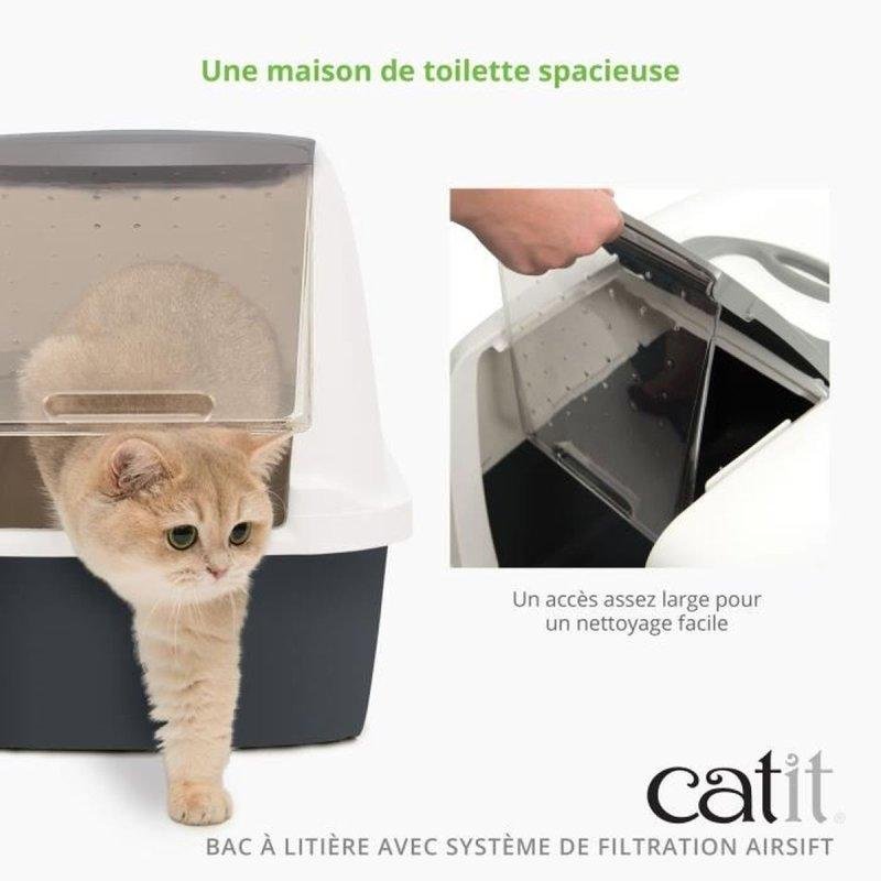 Detalle 2 de Bandeja higiénica Catit AirSift Regular con Filtro AirSift™ Gris