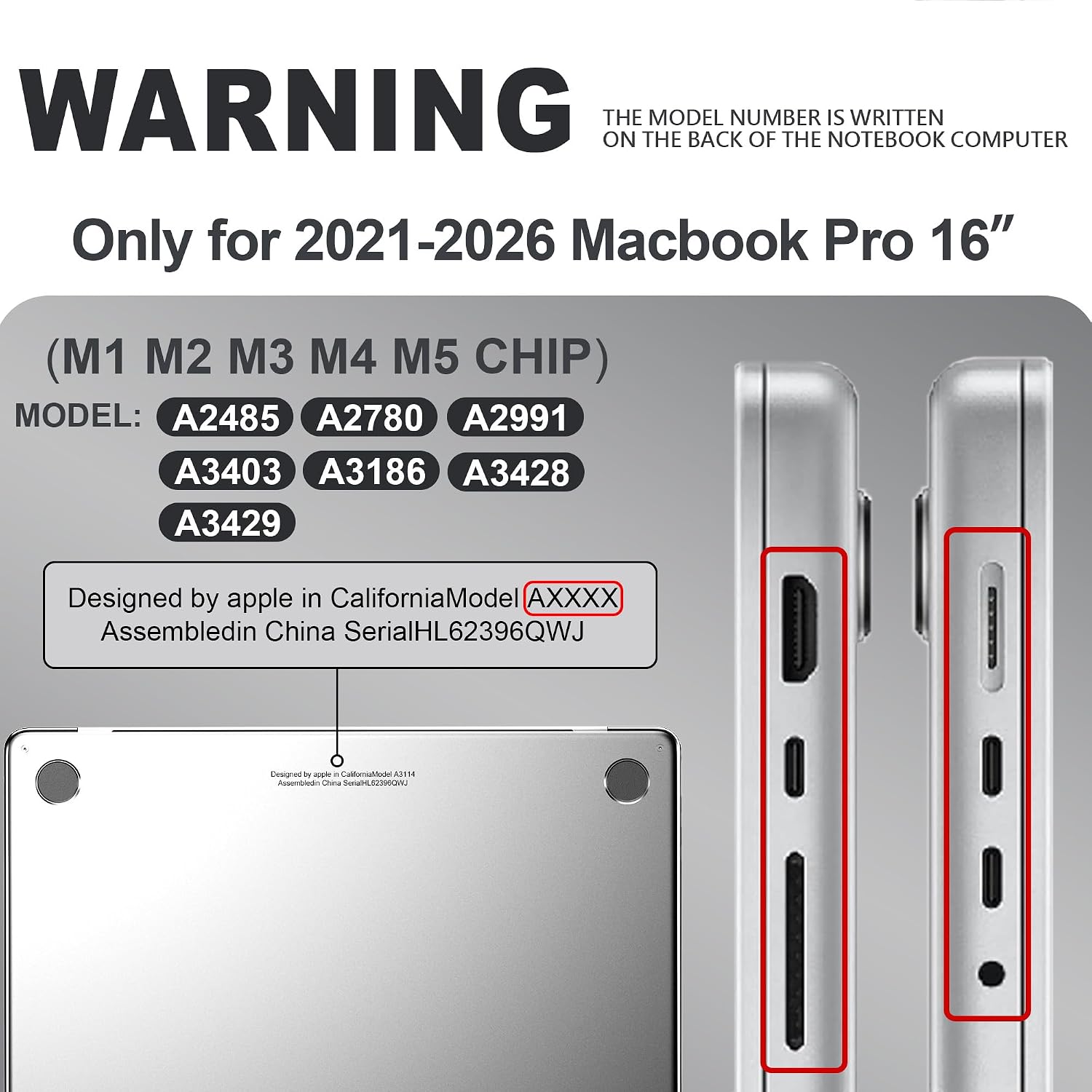 Thumbnail 1 de GPXIIZ Hülle für MacBook Pro 16 Zoll (2021–2026) Space Grau – Ultra-dünne Hartschale mit Snap Case