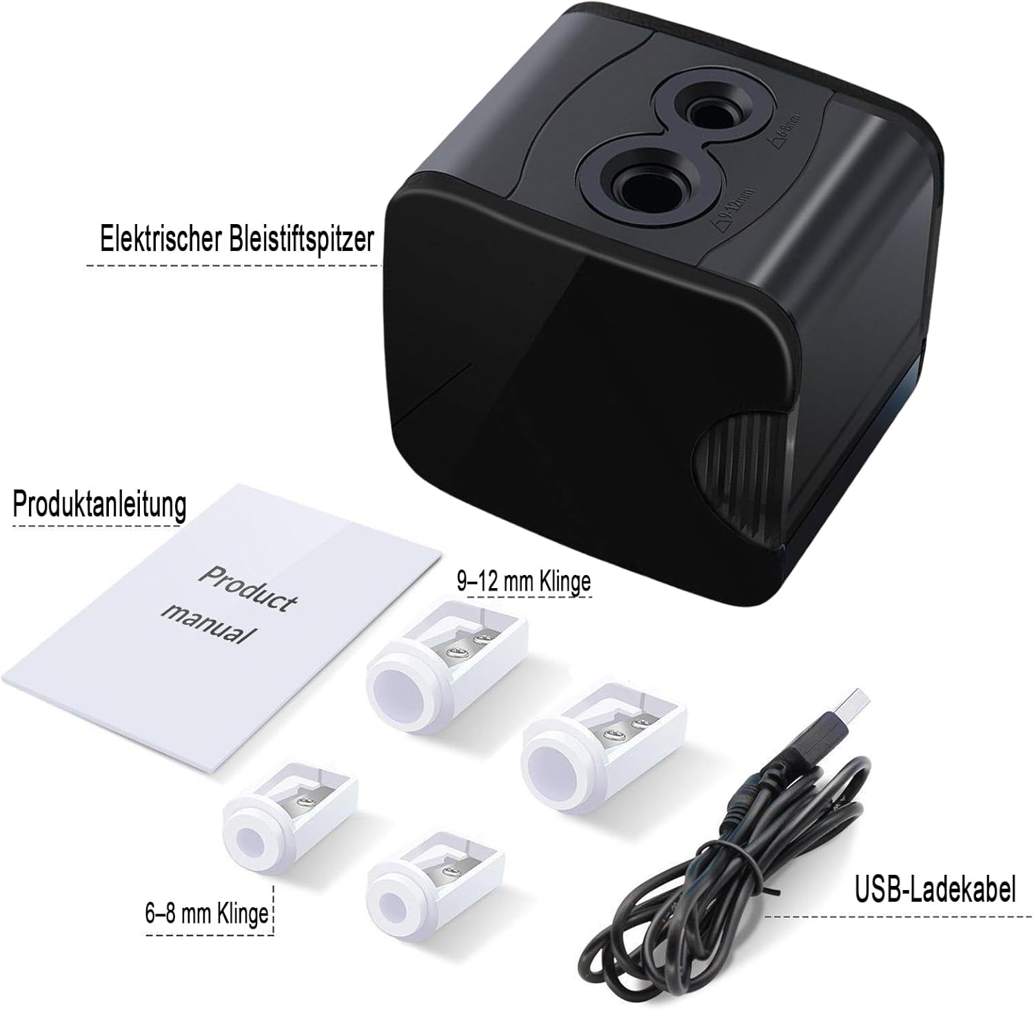 Thumbnail 1 de Elektrischer Anspitzer 6–8 mm ✏️
