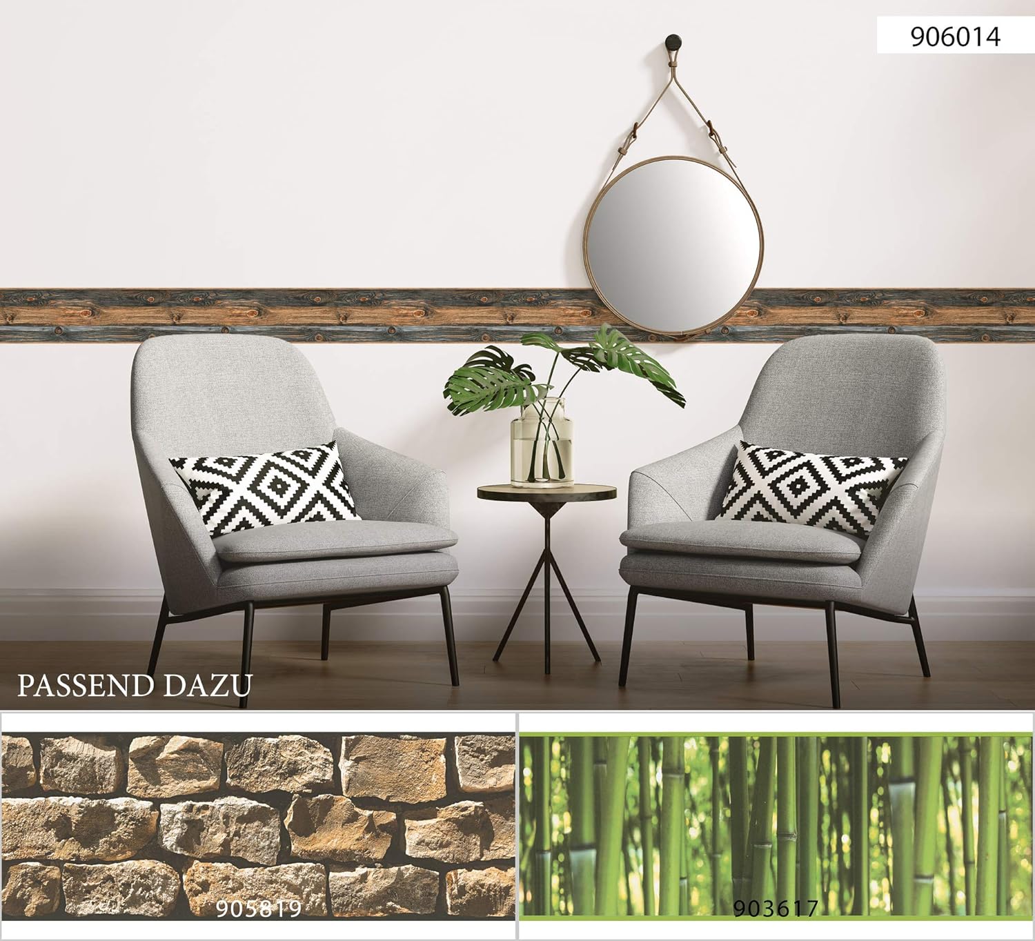 Thumbnail 3 de A.S. Création Cenefa Autoadhesiva Stick Ups Beige🖼️