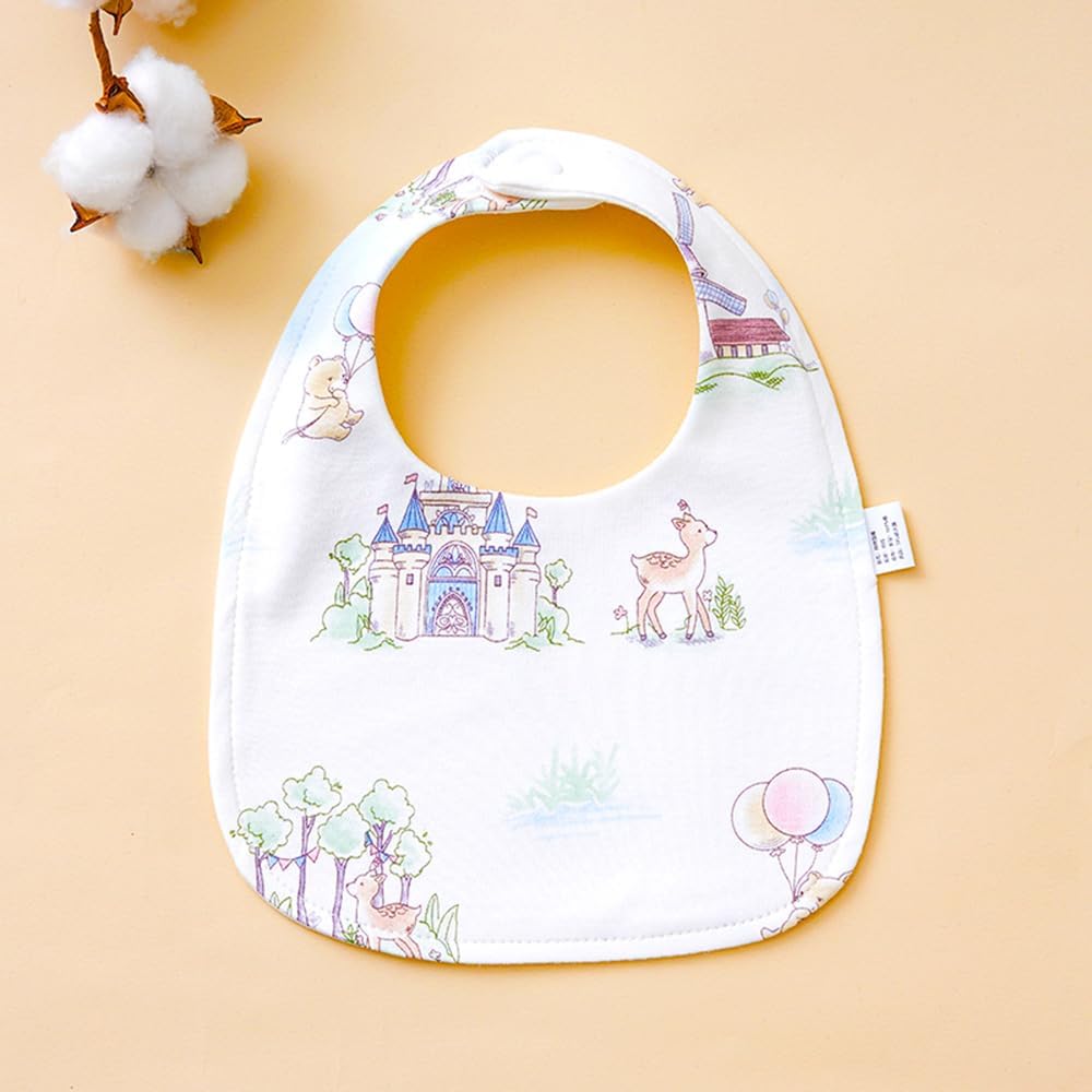 Thumbnail 5 de SLOSH Bavaglini impermeabili lavabili 3 strati per neonati e bambini piccoli (con bottoni regolabili) — confezione da 6