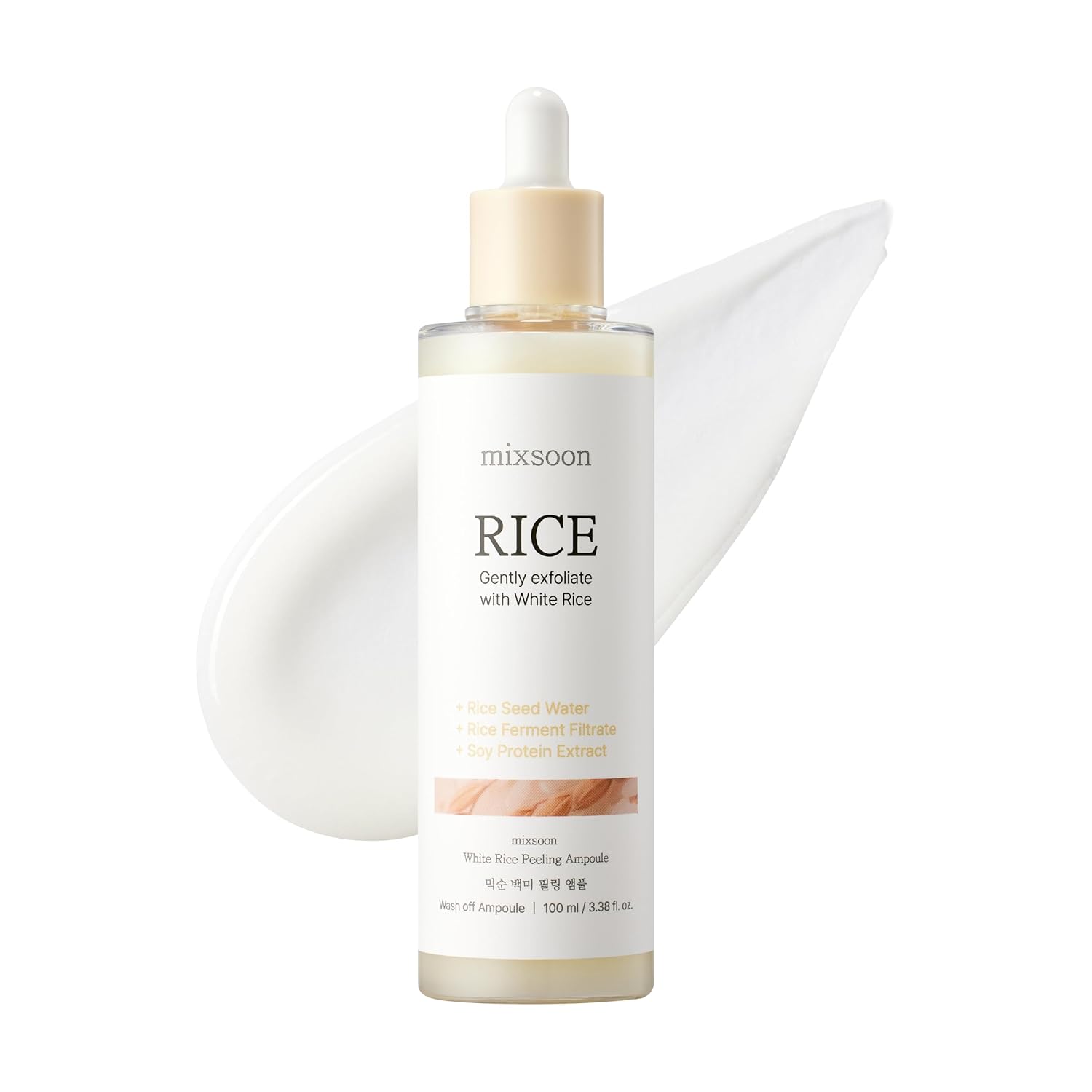 Detalle de mixsoon White Rice Peeling Ampoule (White Rice Exfoliating Serum), 100ml / 3.38 fl.oz