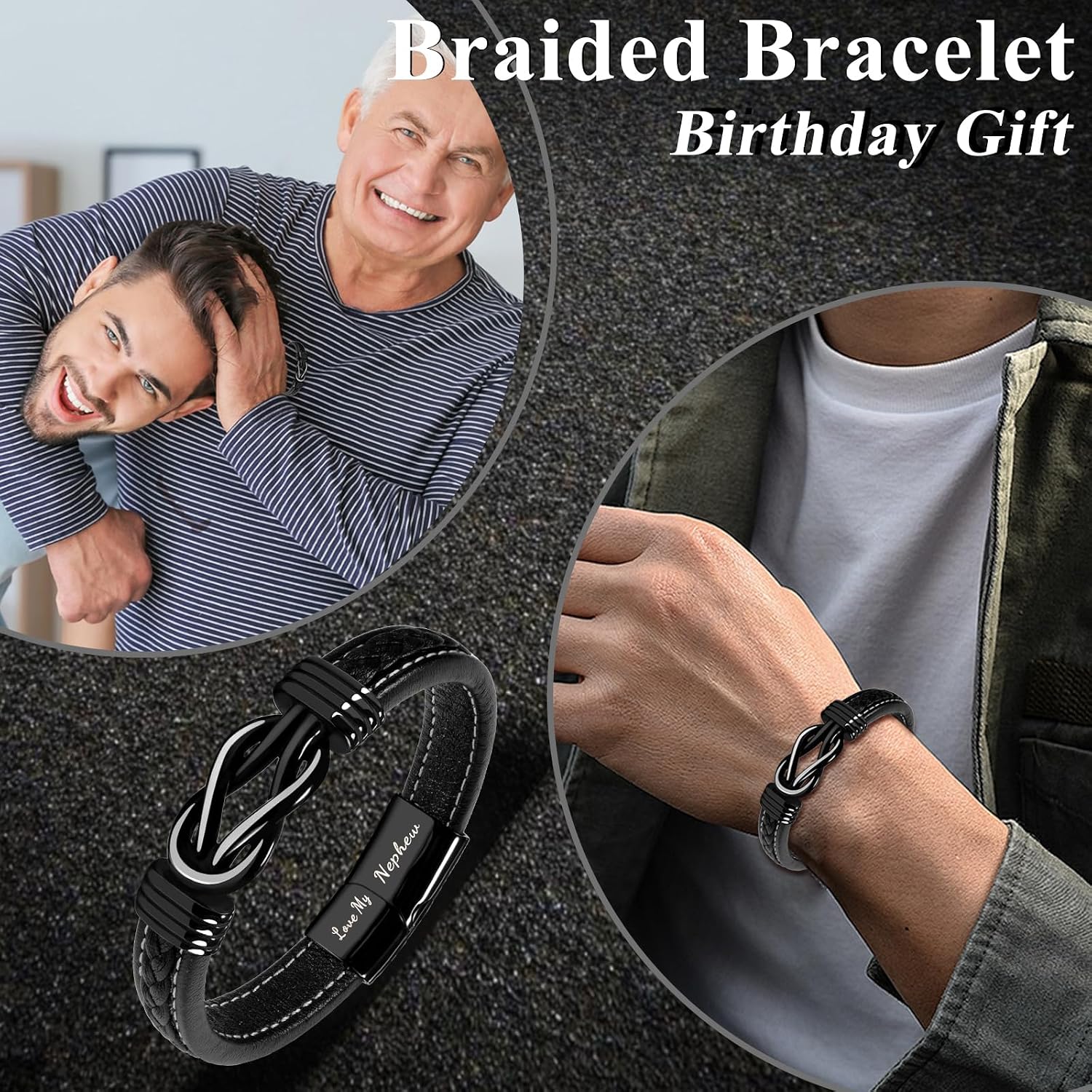 Detalle 2 de CheersLife Personalized Knot Bracelet 8.5in
