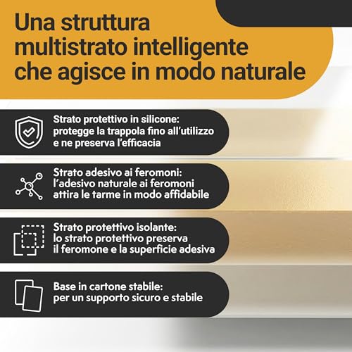Thumbnail 6 de Proxinova Antitarme Alimentari: Trappole Adesive per Farfalline (10 pezzi) – Monitoraggio Naturale, Made in Germany