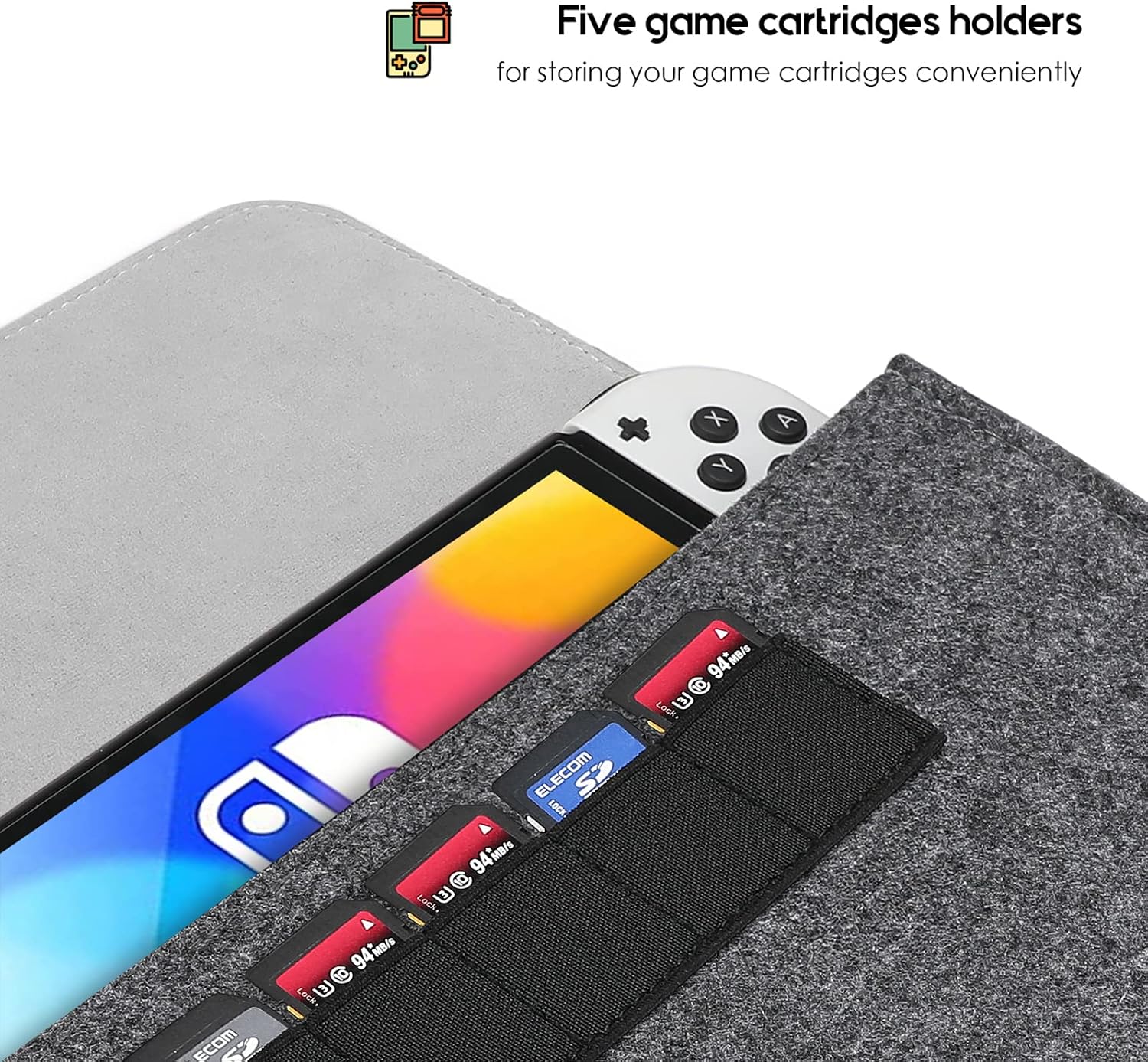 Detalle 2 de ProCase Carrying Case for 2025 Nintendo Switch 2, slim pouch