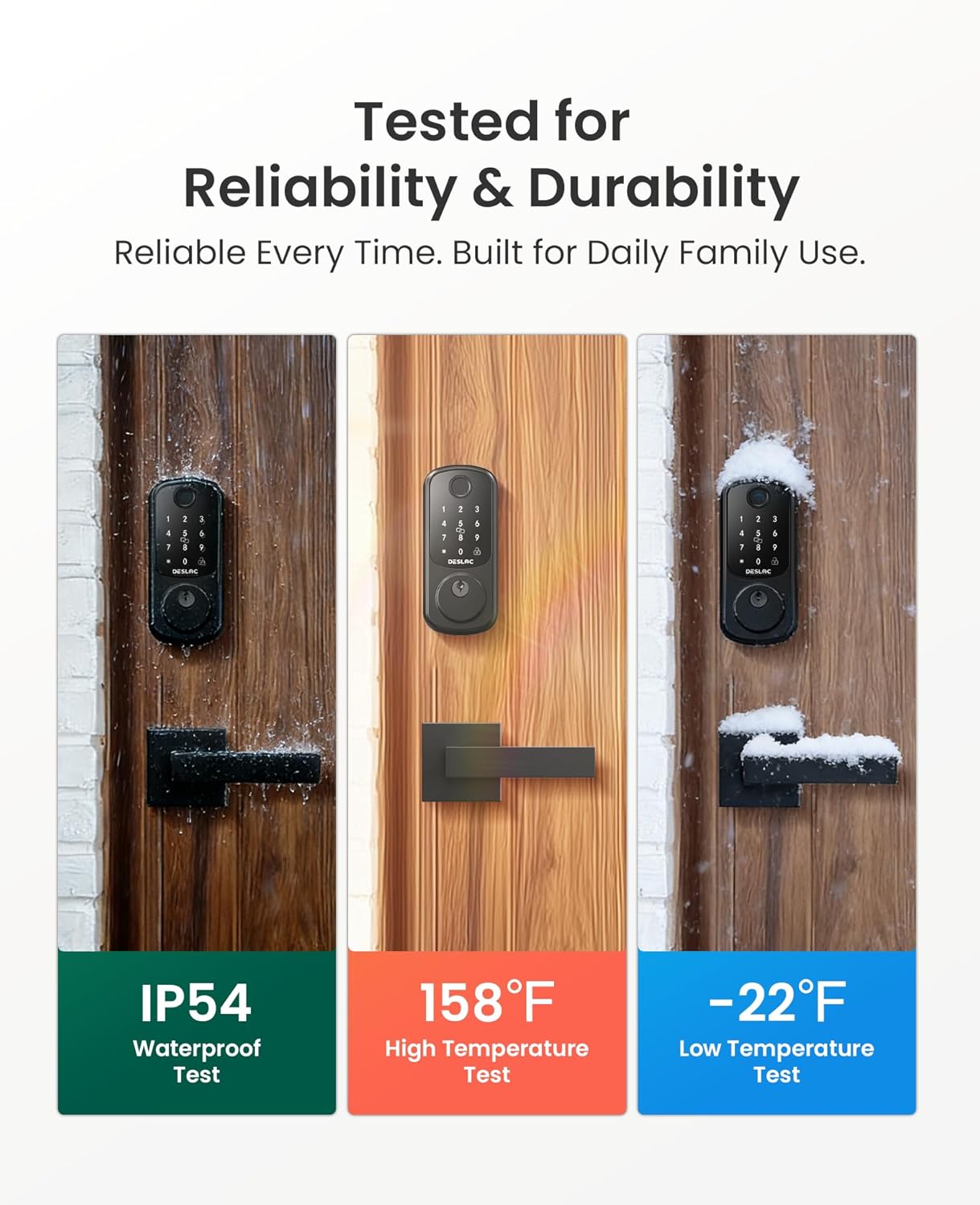 Thumbnail 4 de DESLOC B200 Fingerprint Smart Lock 2-Handle 🔒