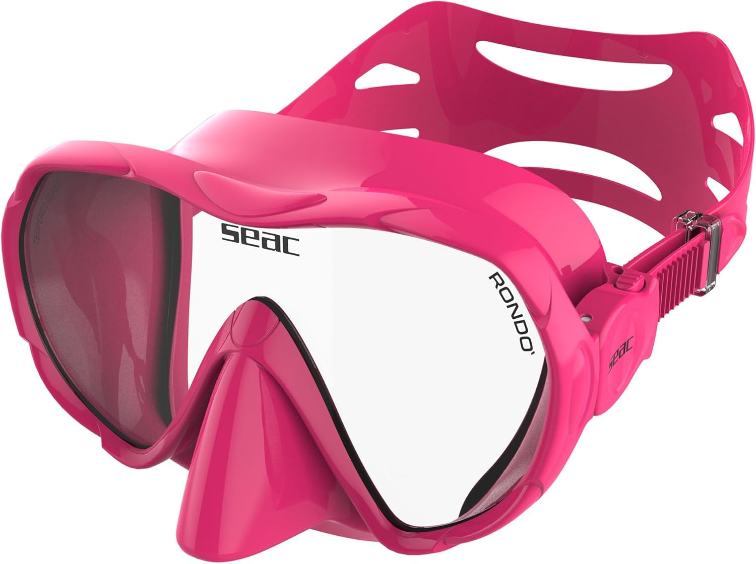Detalle de SEAC Rondò – Masque Frameless en Silicone avec Verre Unique pour Plongée et Snorkeling
