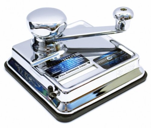 Detalle de OCB MikrOmatic Duo Zigaretten Stopfmaschine – Chrom, Silber, 15 × 15 × 10 cm